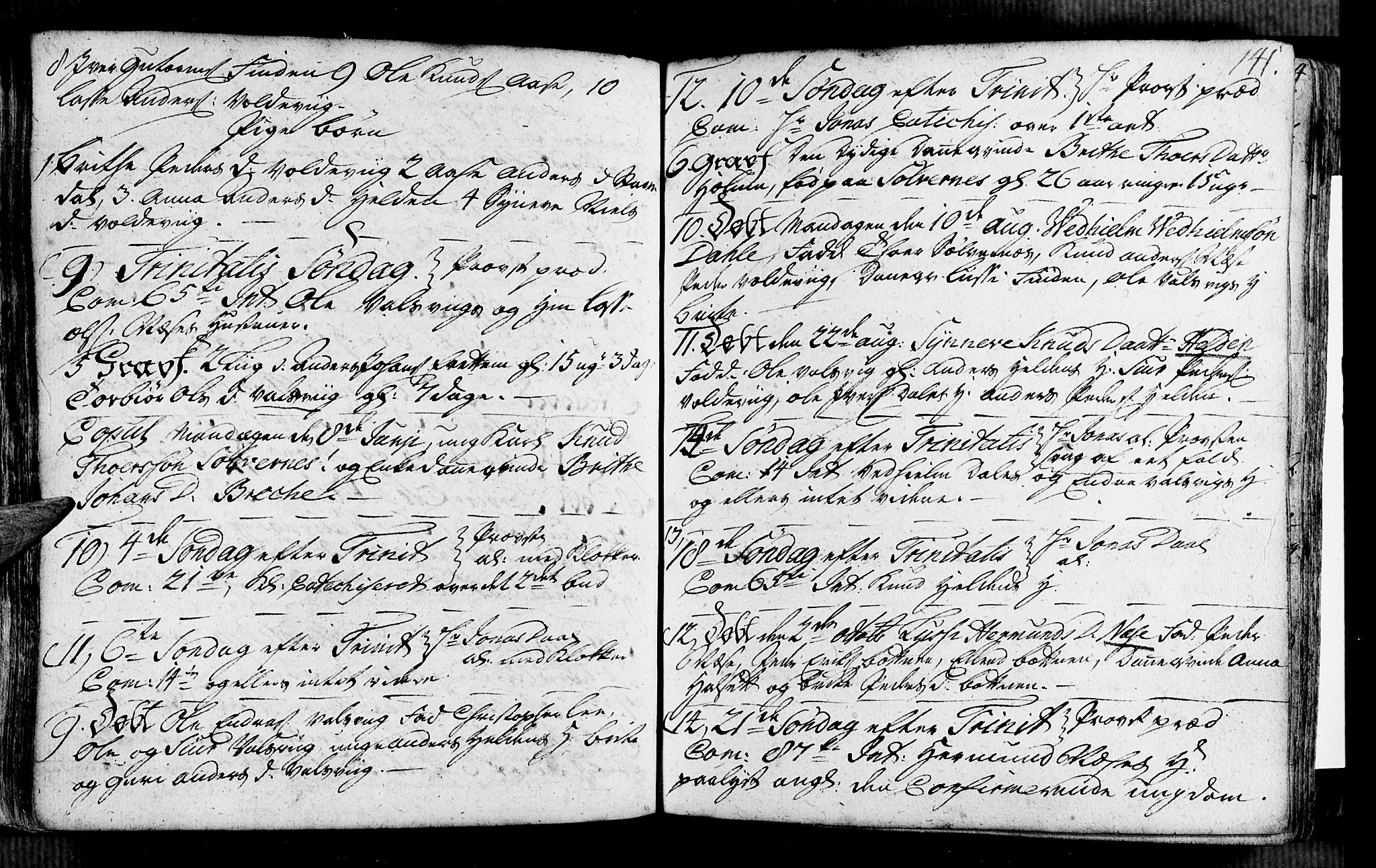 Vik sokneprestembete, AV/SAB-A-81501/H/Haa/Haaa/L0002: Parish register (official) no. A 2 / 2, 1740-1756, p. 141