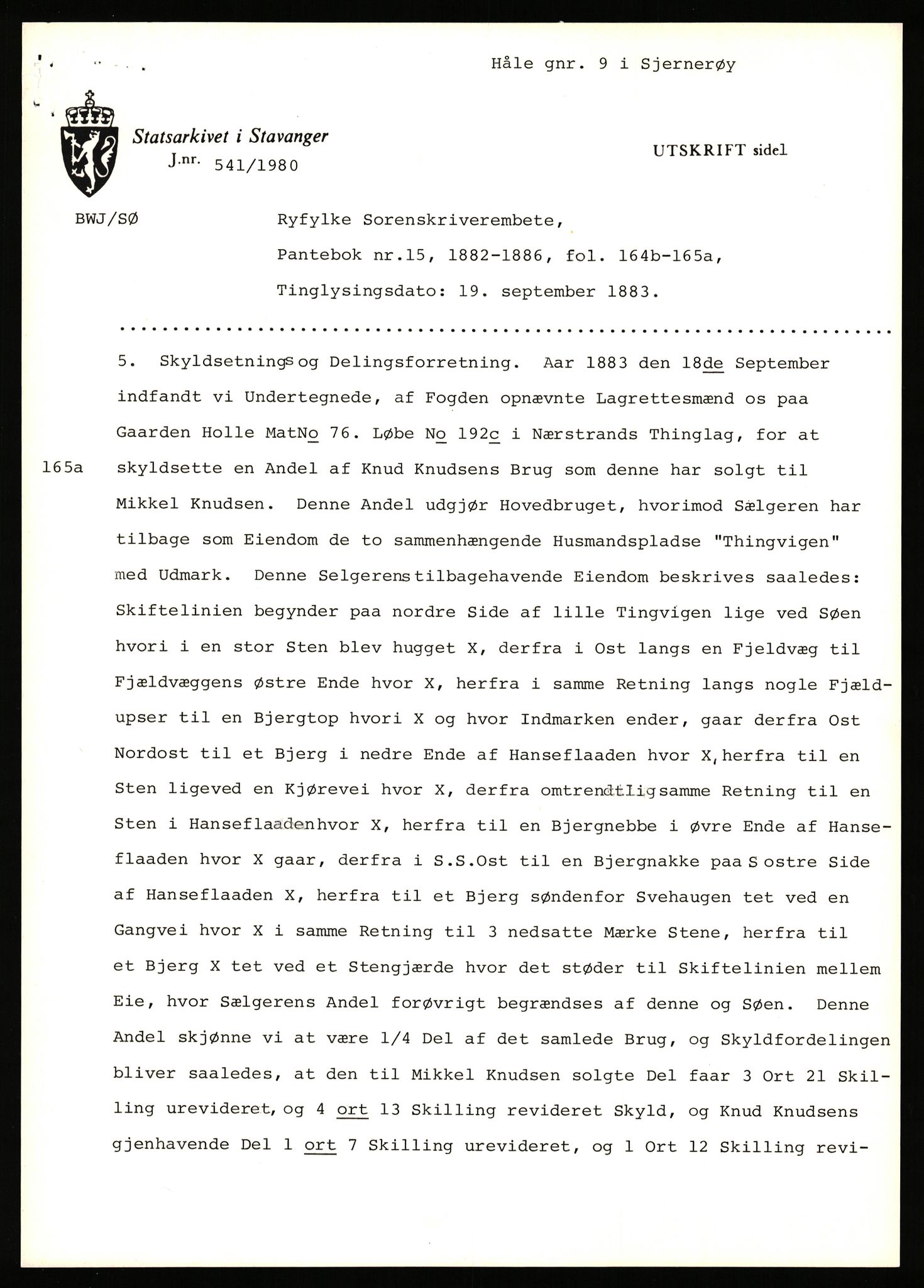 Statsarkivet i Stavanger, AV/SAST-A-101971/03/Y/Yj/L0043: Avskrifter sortert etter gårdsnavn: Håland - Håvågs laksefiskeri, 1750-1930, p. 449