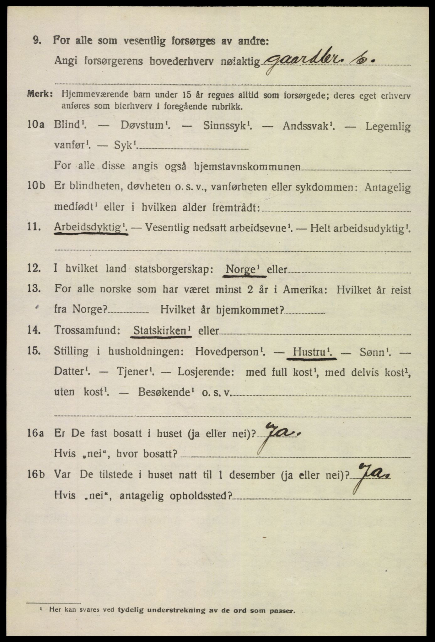 SAK, 1920 census for Holt, 1920, p. 2413