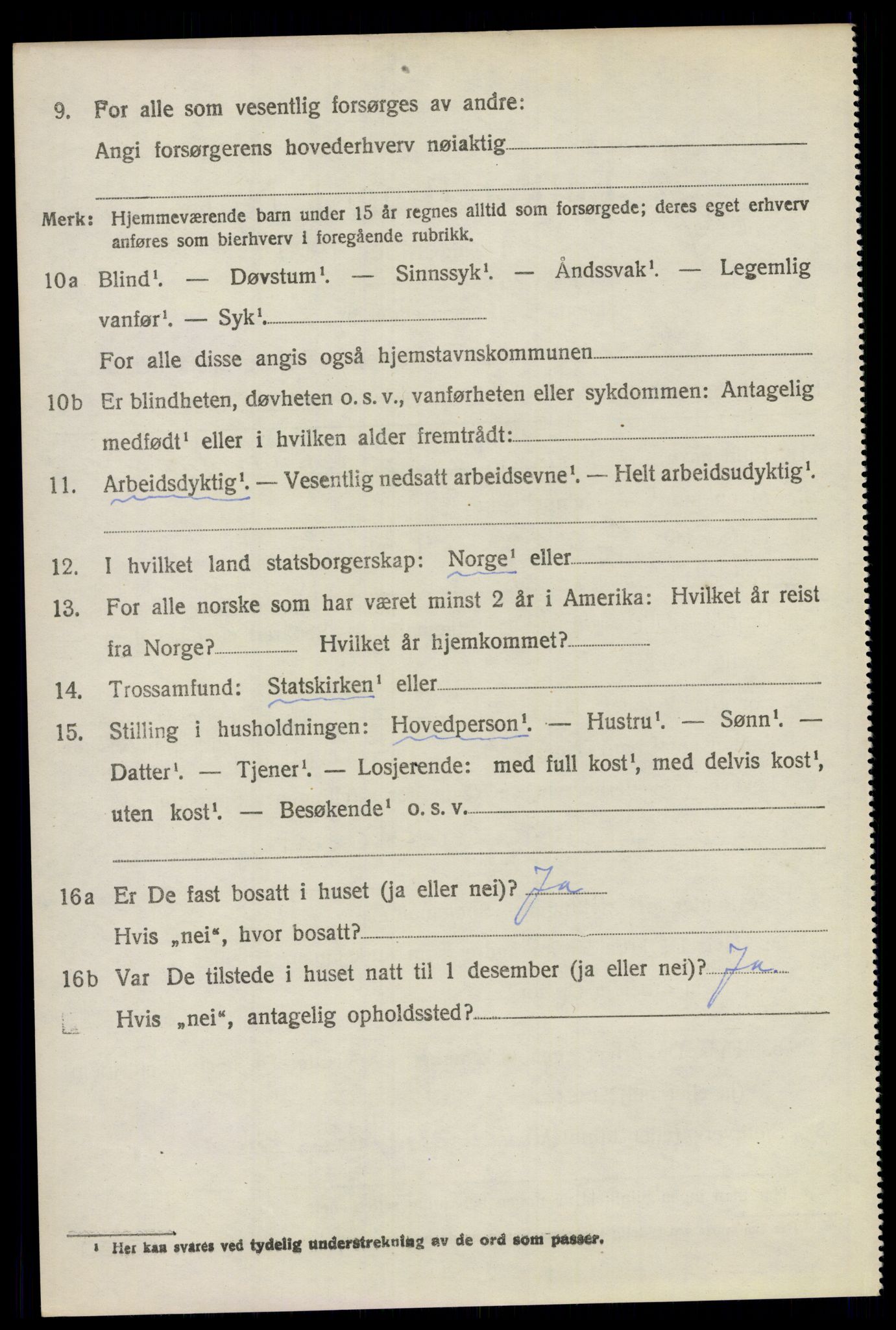 SAO, 1920 census for Kråkstad, 1920, p. 9966