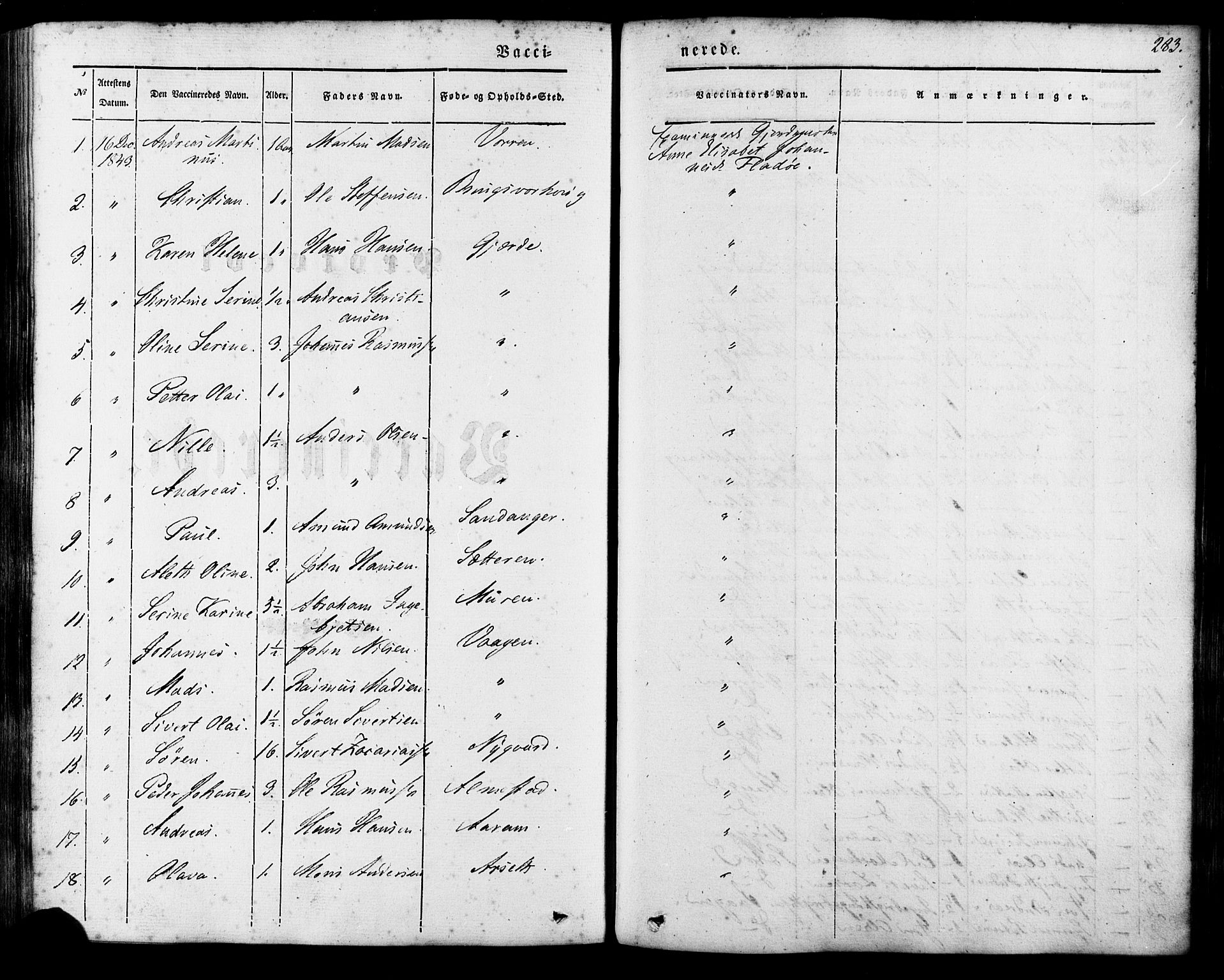 Ministerialprotokoller, klokkerbøker og fødselsregistre - Møre og Romsdal, AV/SAT-A-1454/503/L0034: Parish register (official) no. 503A02, 1841-1884, p. 283