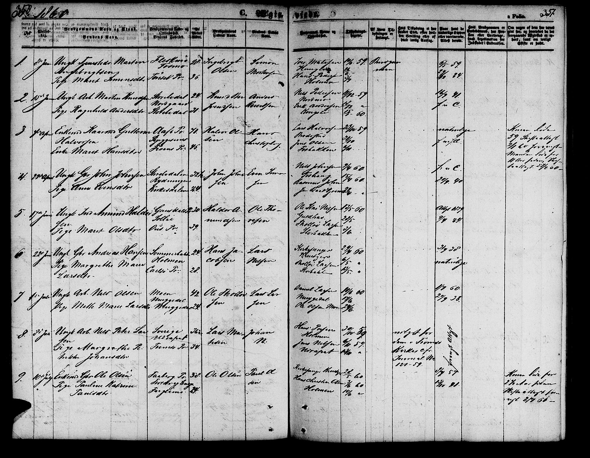 Målselv sokneprestembete, SATØ/S-1311/G/Ga/Gab/L0001klokker: Parish register (copy) no. 1, 1856-1866, p. 350-351