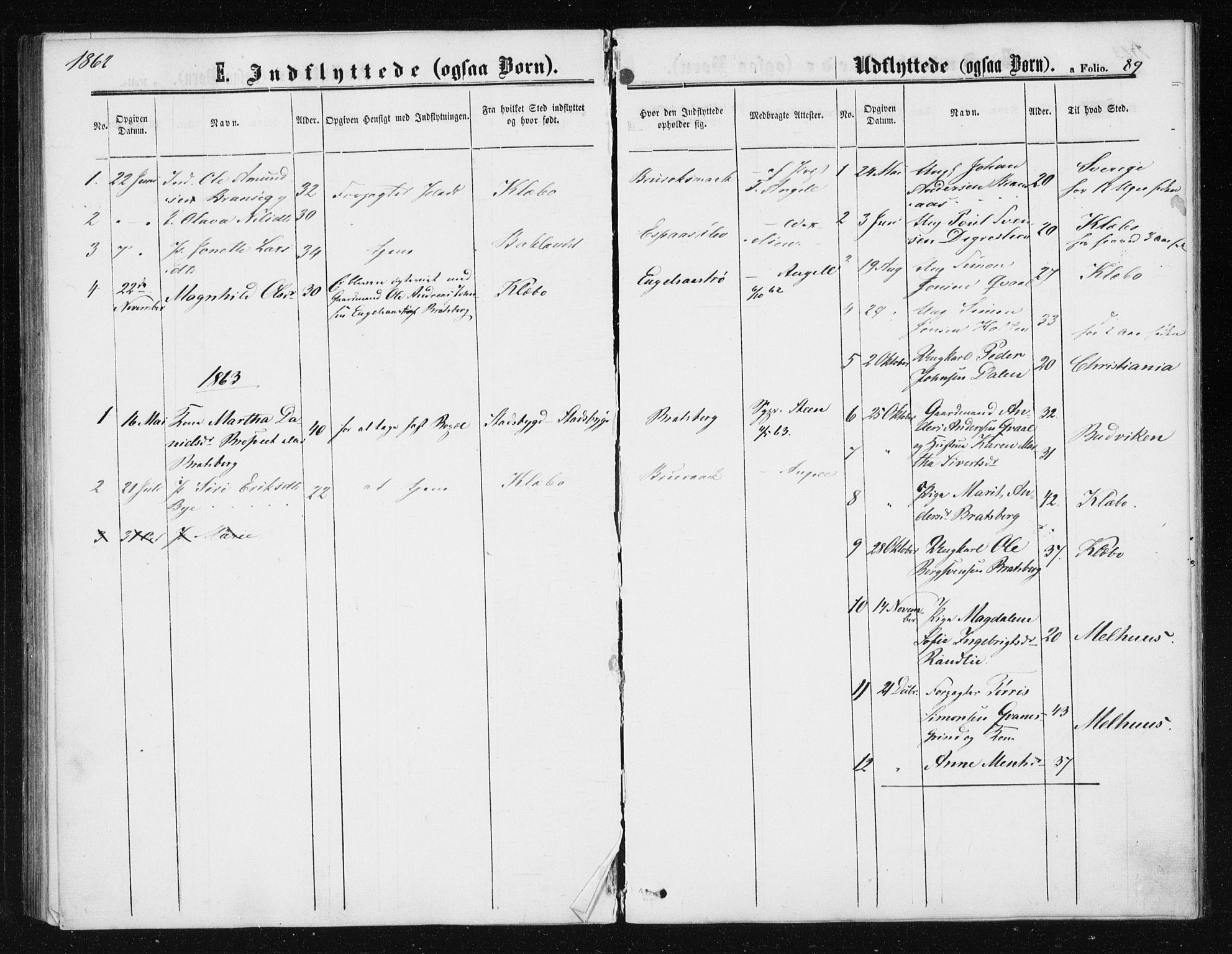Ministerialprotokoller, klokkerbøker og fødselsregistre - Sør-Trøndelag, SAT/A-1456/608/L0333: Parish register (official) no. 608A02, 1862-1876, p. 89