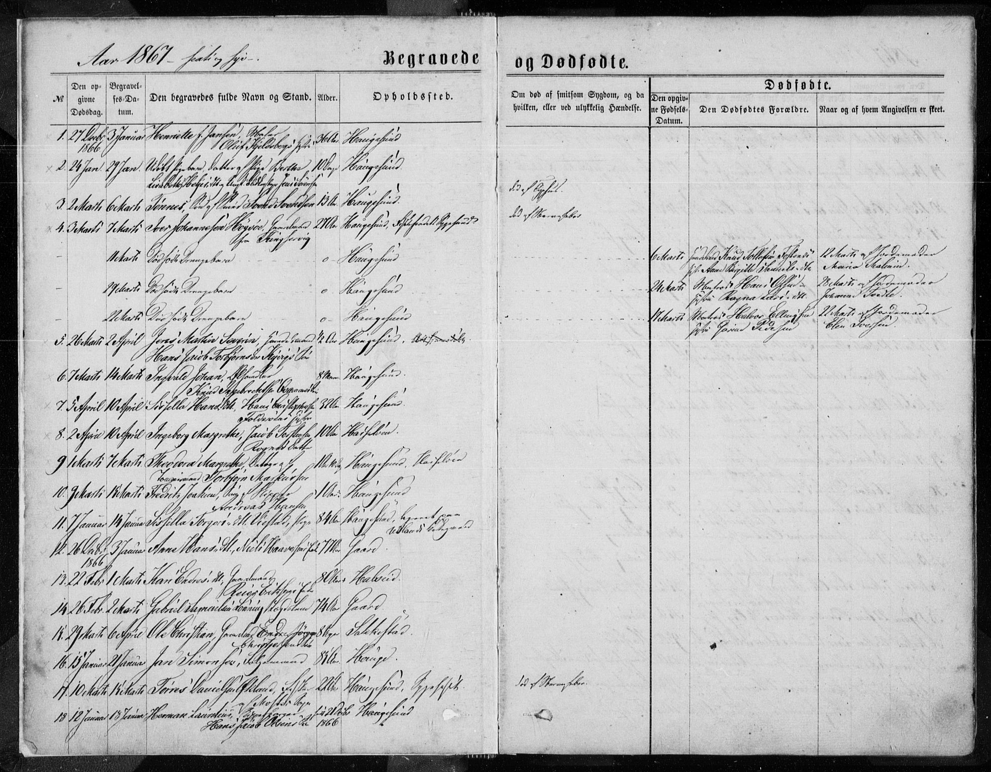 Torvastad sokneprestkontor, SAST/A -101857/H/Ha/Haa/L0013: Parish register (official) no. A 12.2, 1867-1877