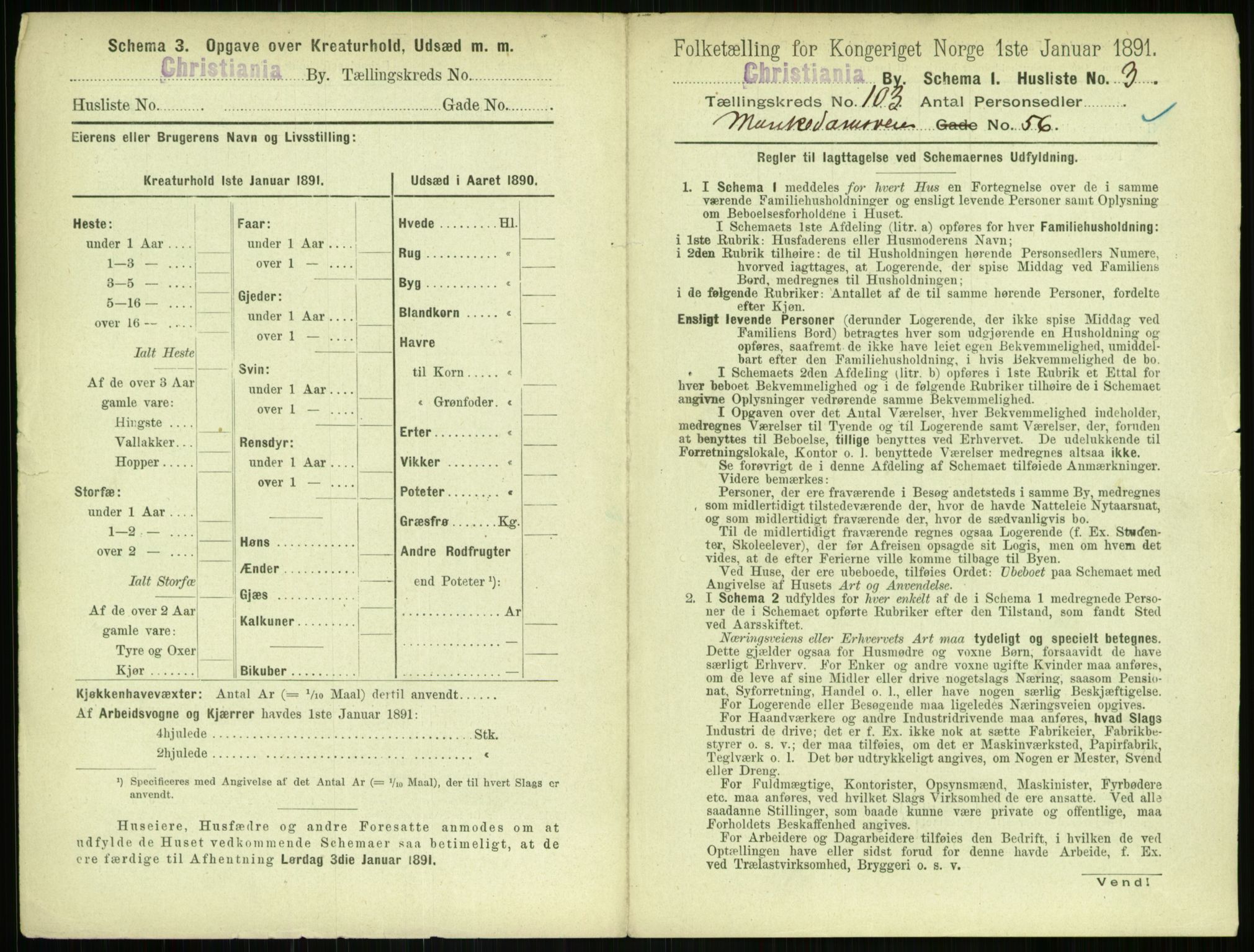 RA, 1891 census for 0301 Kristiania, 1891, p. 51322