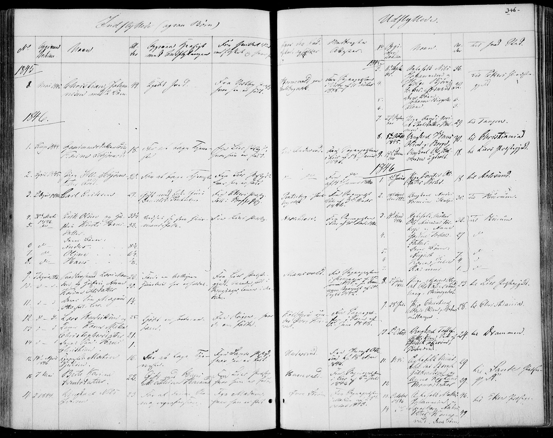 Skoger kirkebøker, AV/SAKO-A-59/F/Fa/L0003: Parish register (official) no. I 3, 1842-1861, p. 346