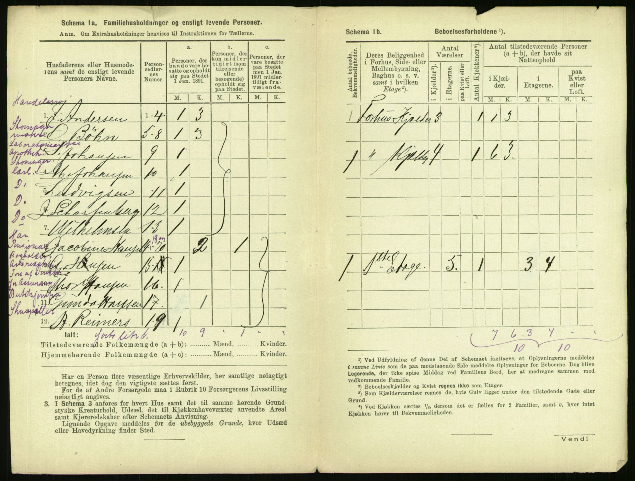 RA, 1891 census for 0301 Kristiania, 1891, p. 55366