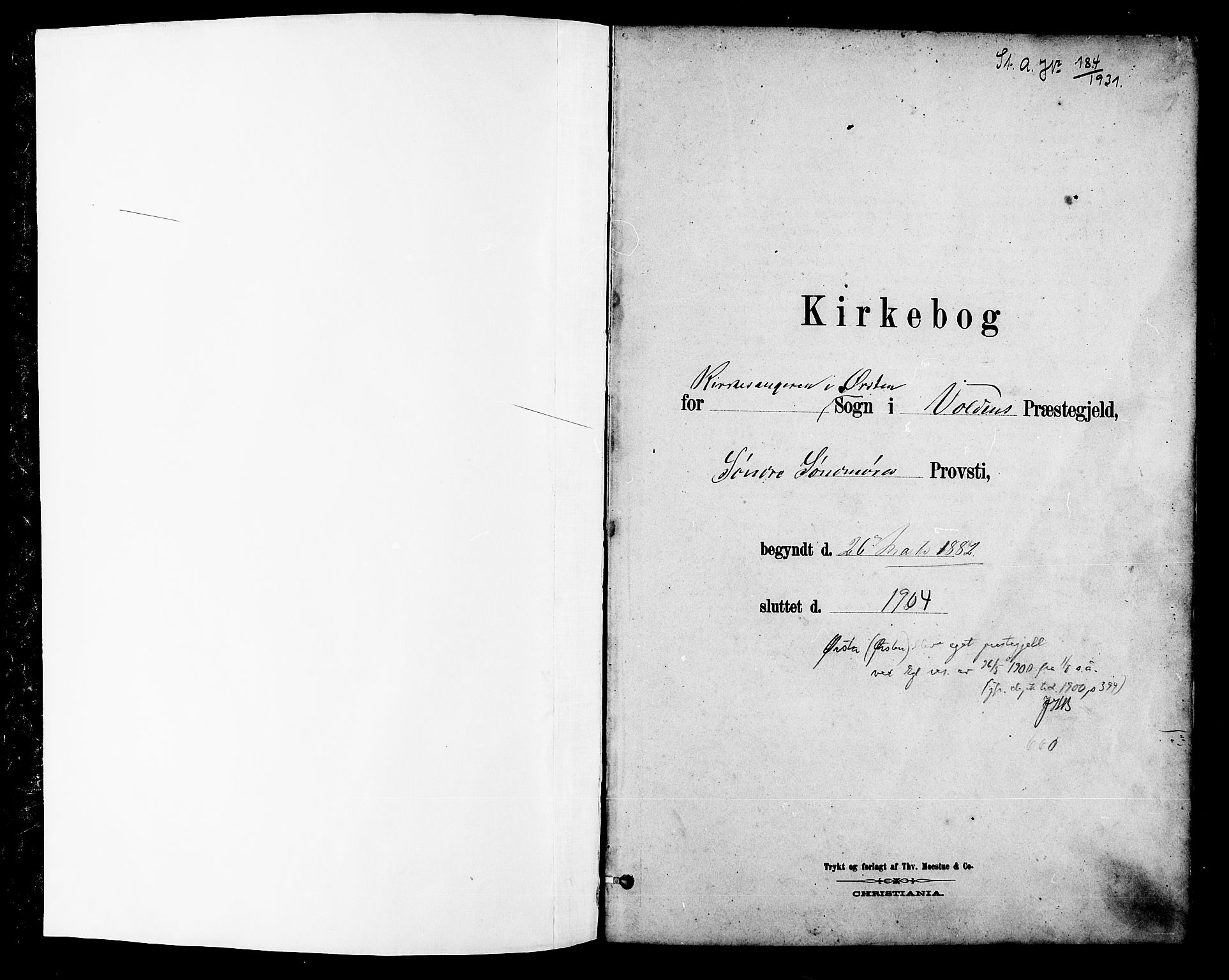 Ministerialprotokoller, klokkerbøker og fødselsregistre - Møre og Romsdal, SAT/A-1454/513/L0189: Parish register (copy) no. 513C03, 1883-1904