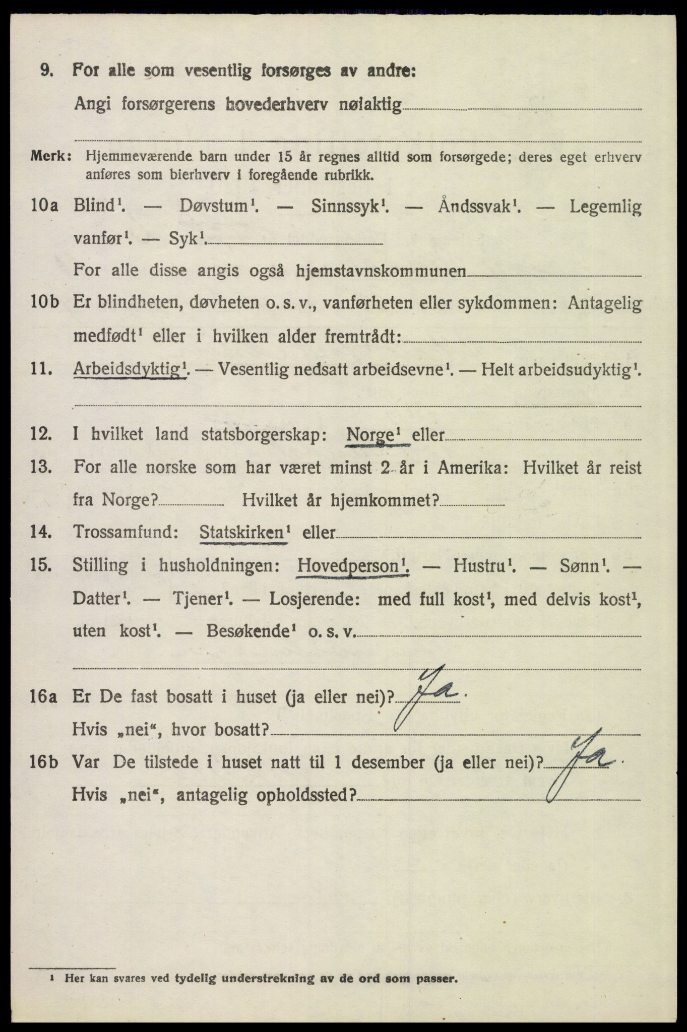 SAH, 1920 census for Øvre Rendal, 1920, p. 4270