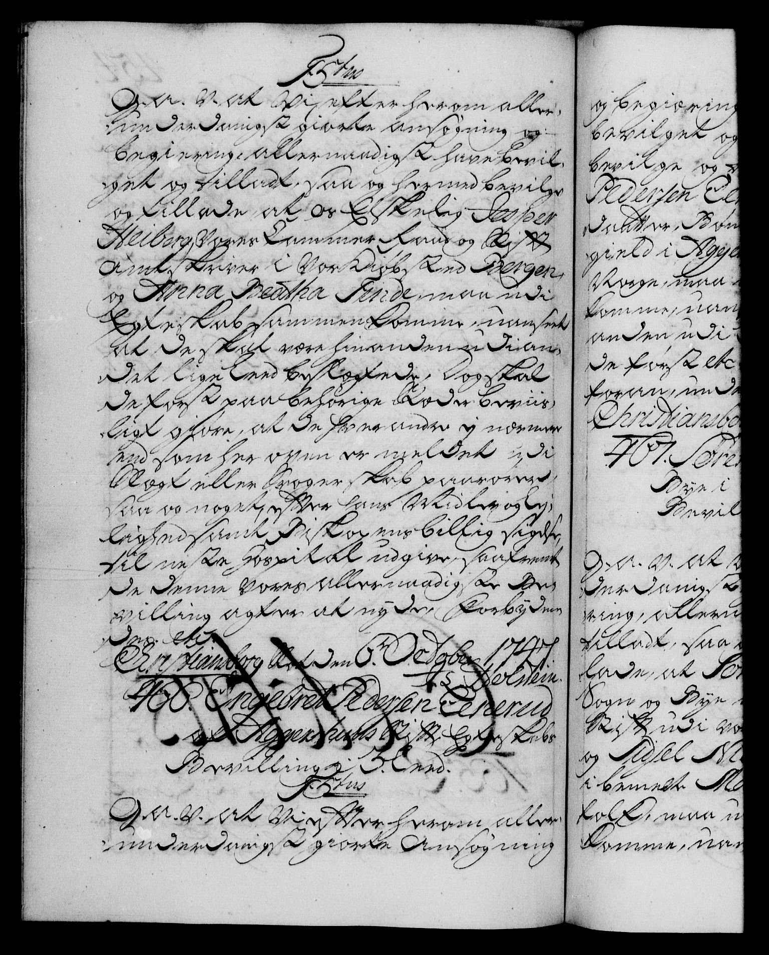 Danske Kanselli 1572-1799, AV/RA-EA-3023/F/Fc/Fca/Fcaa/L0035: Norske registre, 1746-1748, p. 454b