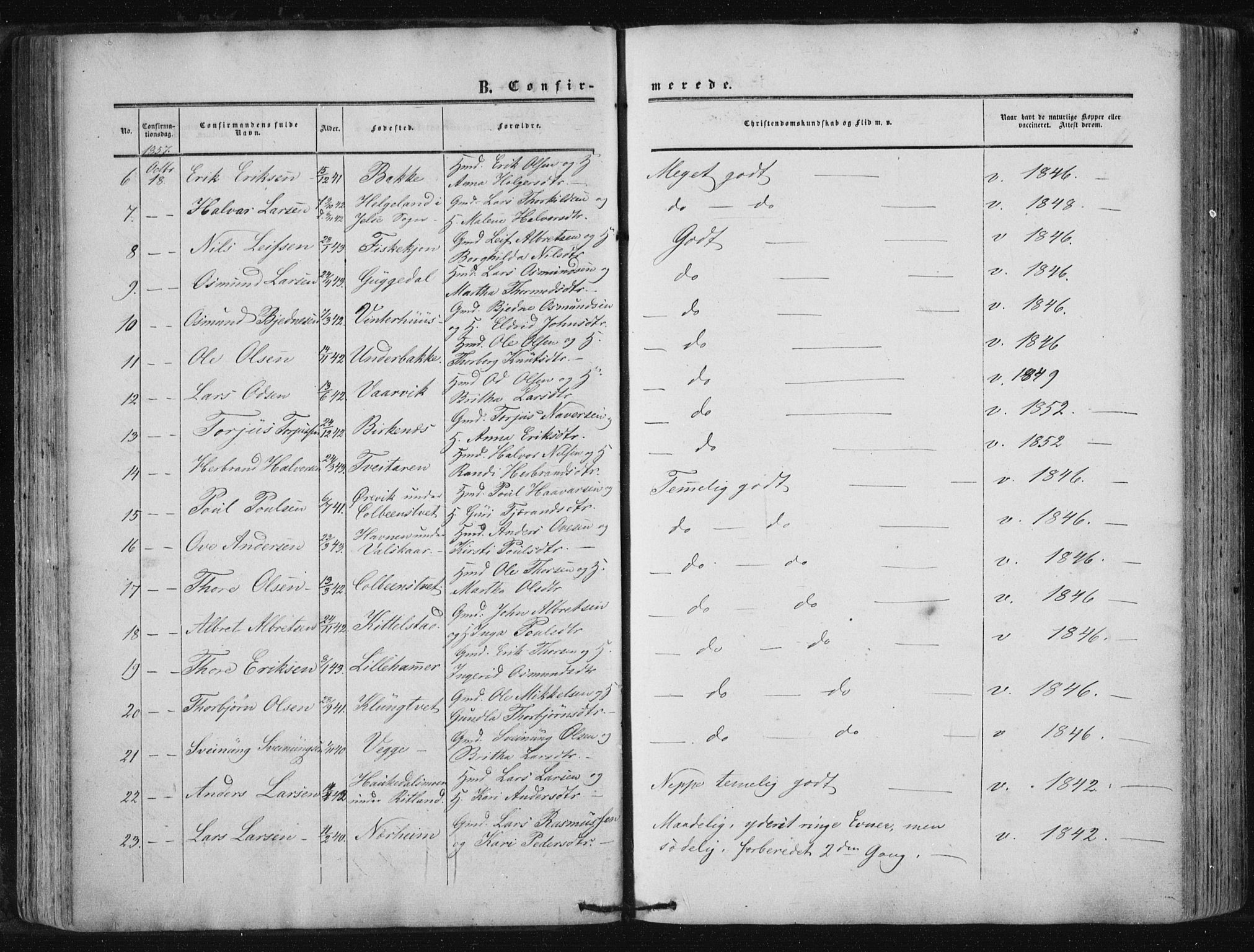 Suldal sokneprestkontor, AV/SAST-A-101845/01/IV/L0009: Parish register (official) no. A 9, 1854-1868