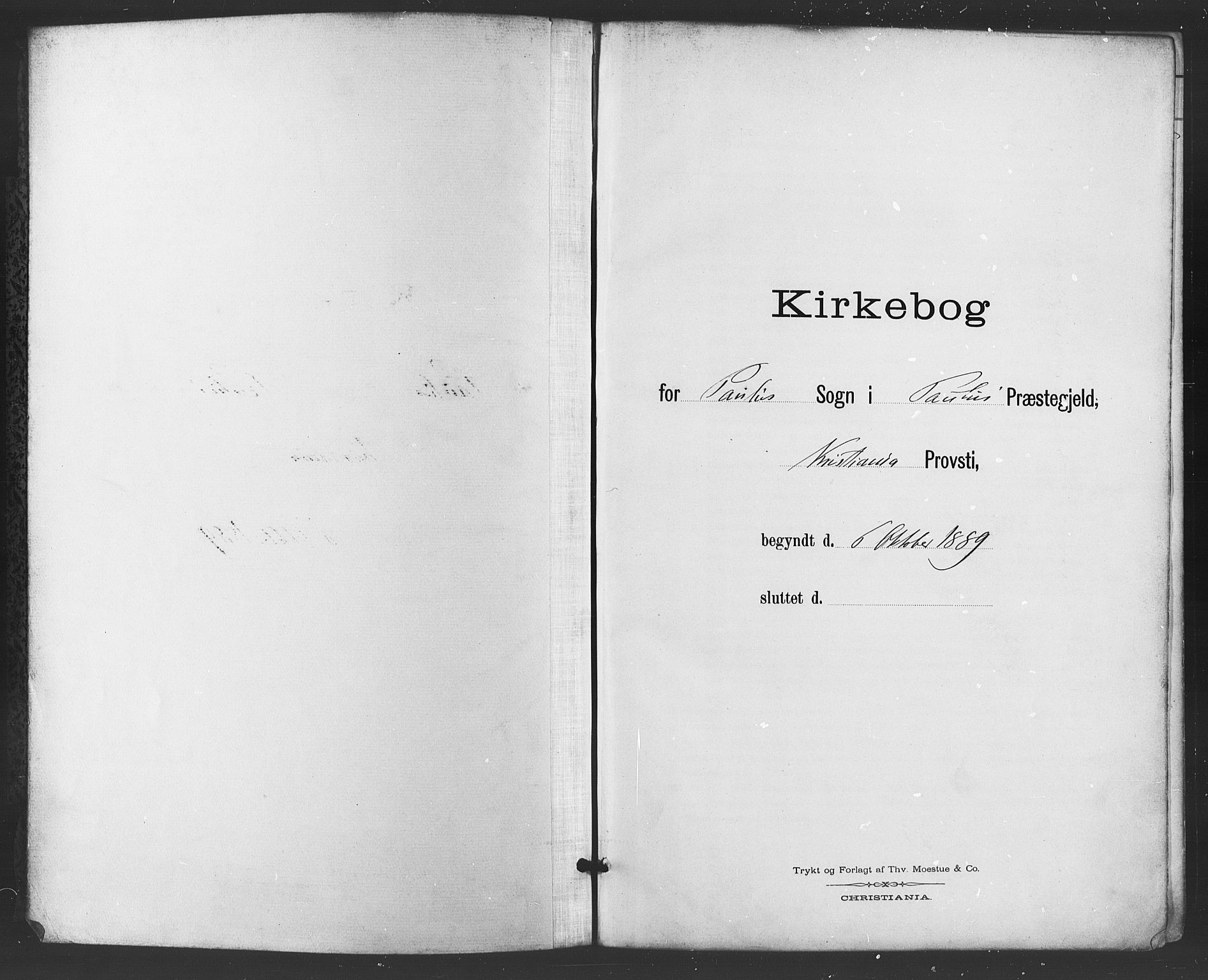 Paulus prestekontor Kirkebøker, AV/SAO-A-10871/F/Fa/L0006: Parish register (official) no. 6, 1889-1896