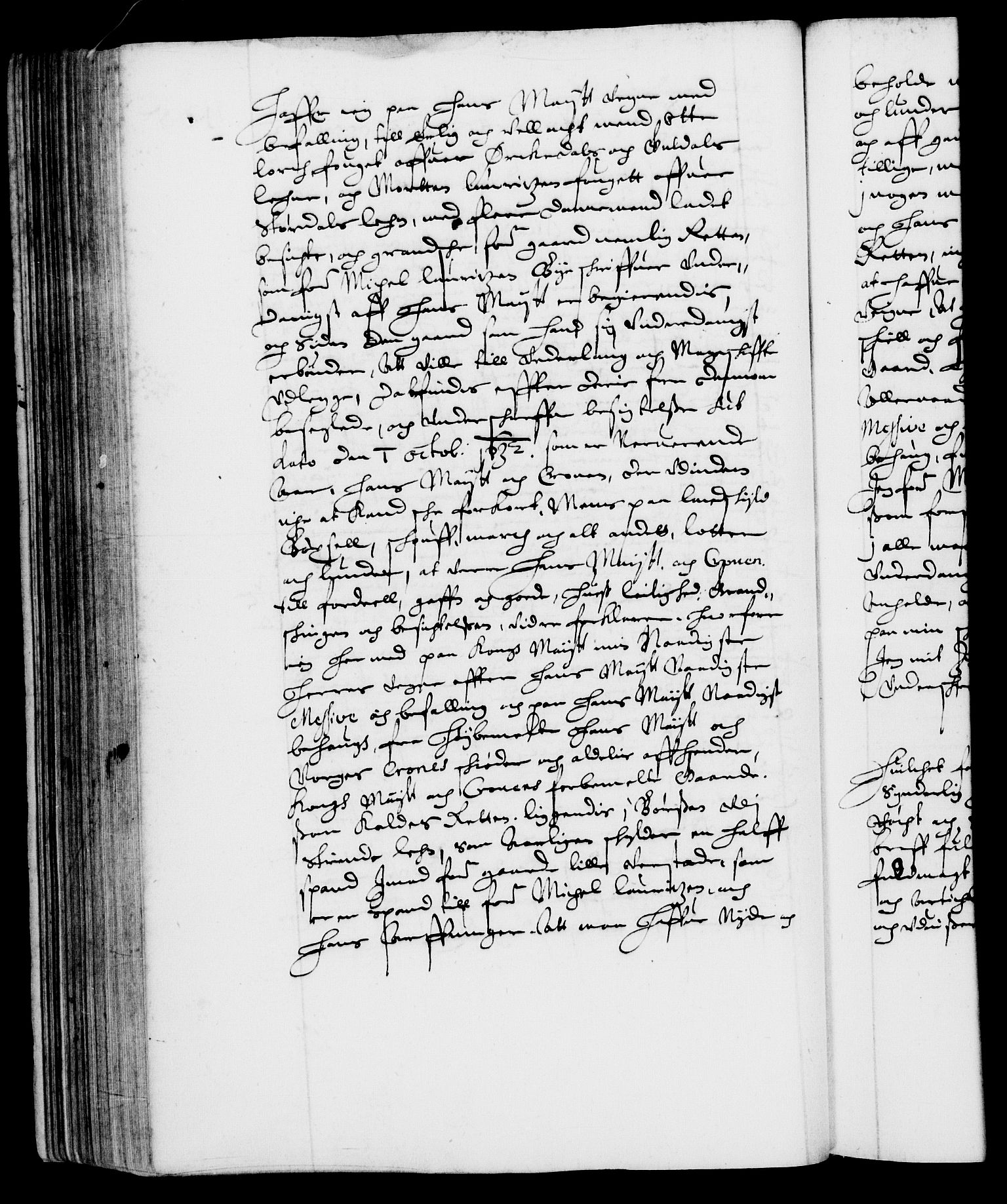Danske Kanselli 1572-1799, RA/EA-3023/F/Fc/Fca/Fcaa/L0005: Norske registre (mikrofilm), 1631-1636, p. 105b