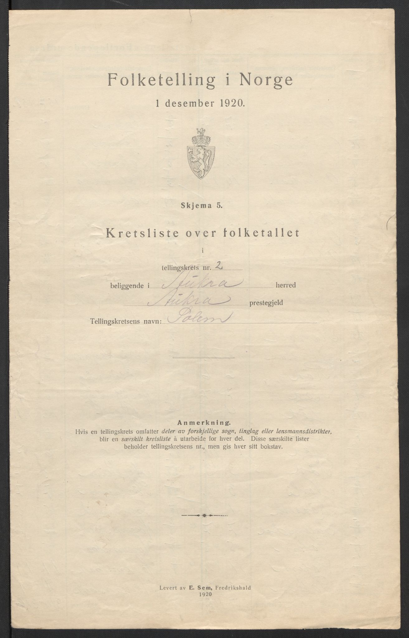 SAT, 1920 census for Aukra, 1920, p. 10