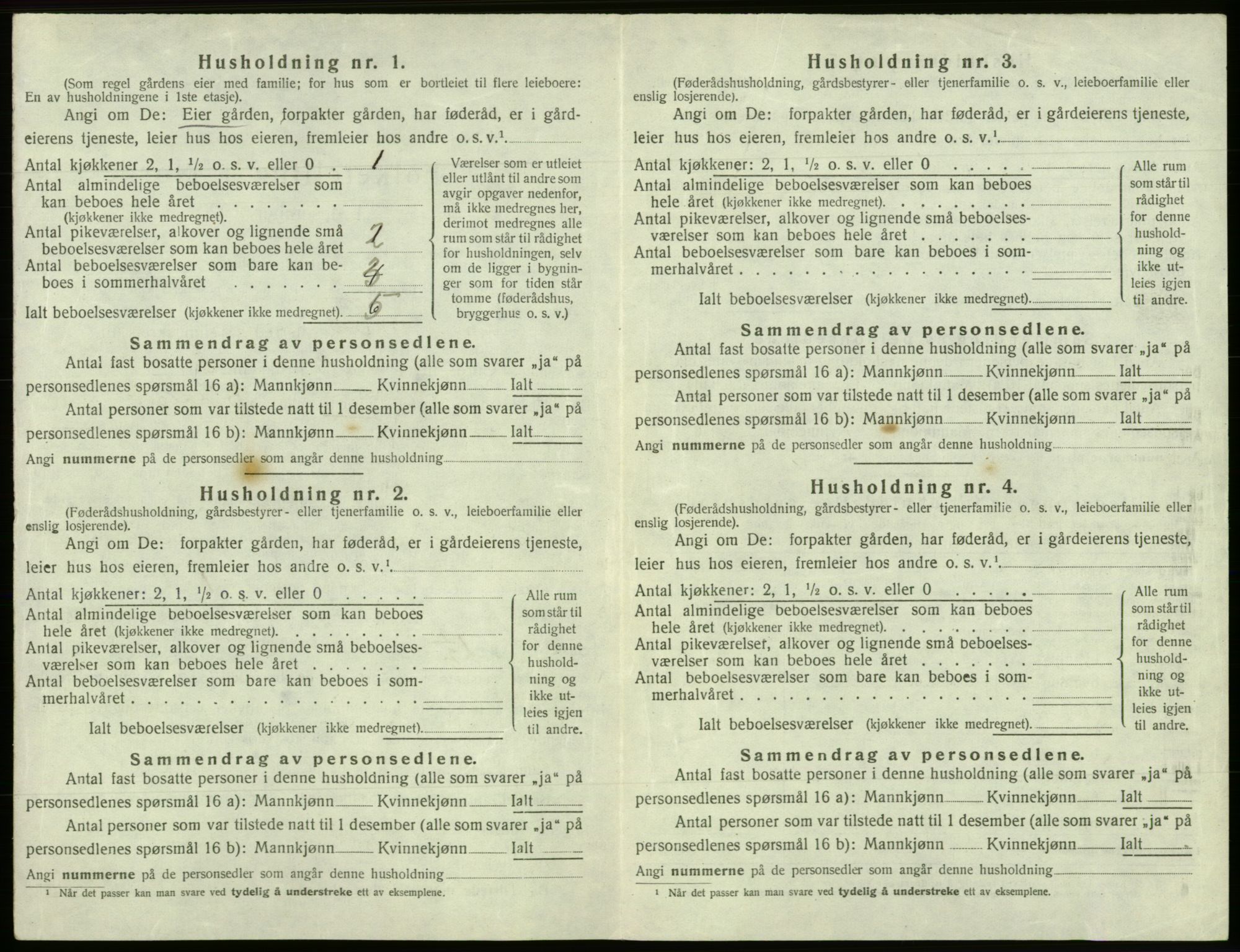 SAB, 1920 census for Os, 1920, p. 1075