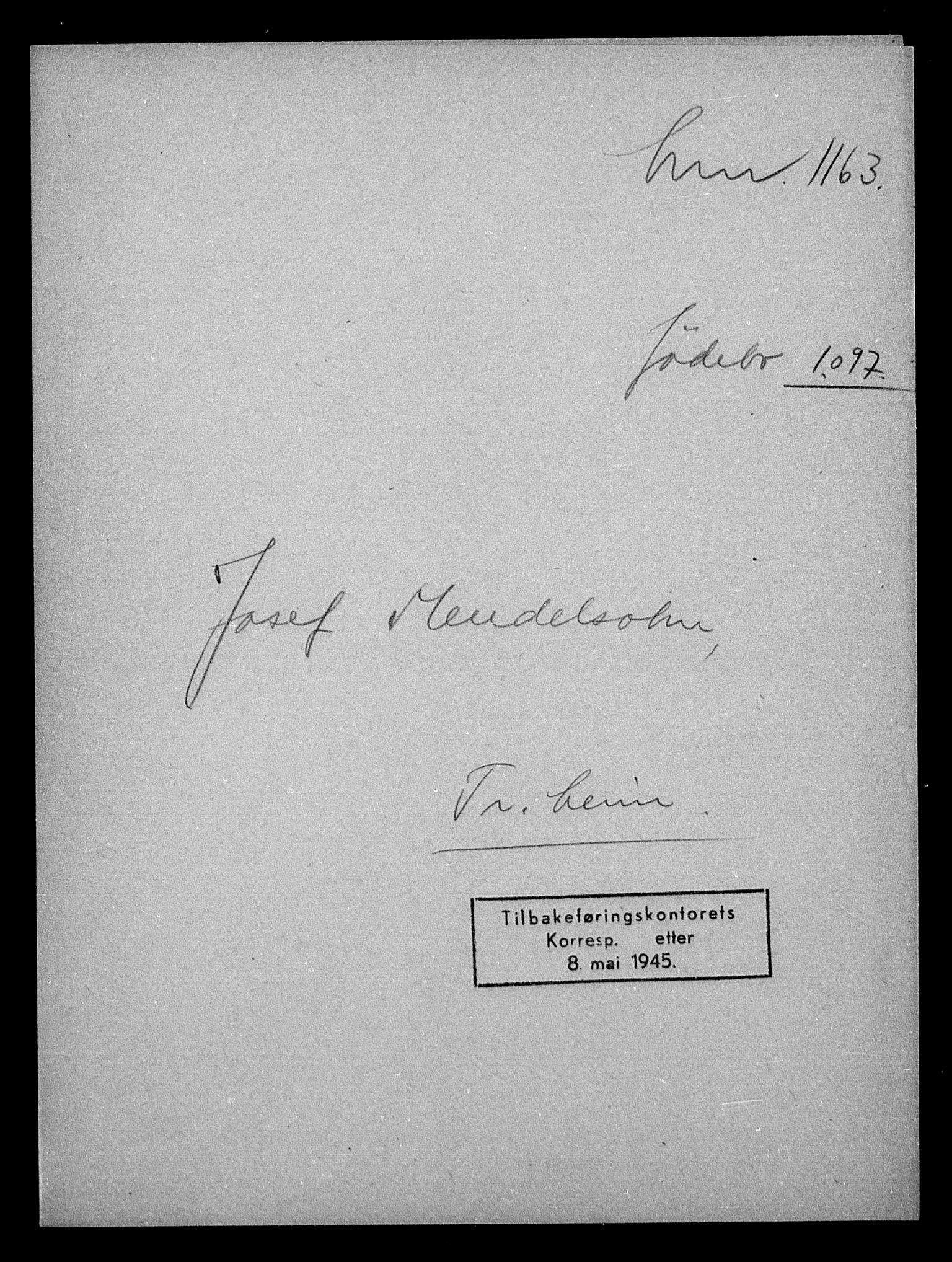 Justisdepartementet, Tilbakeføringskontoret for inndratte formuer, AV/RA-S-1564/H/Hc/Hca/L0905: --, 1945-1947, p. 441