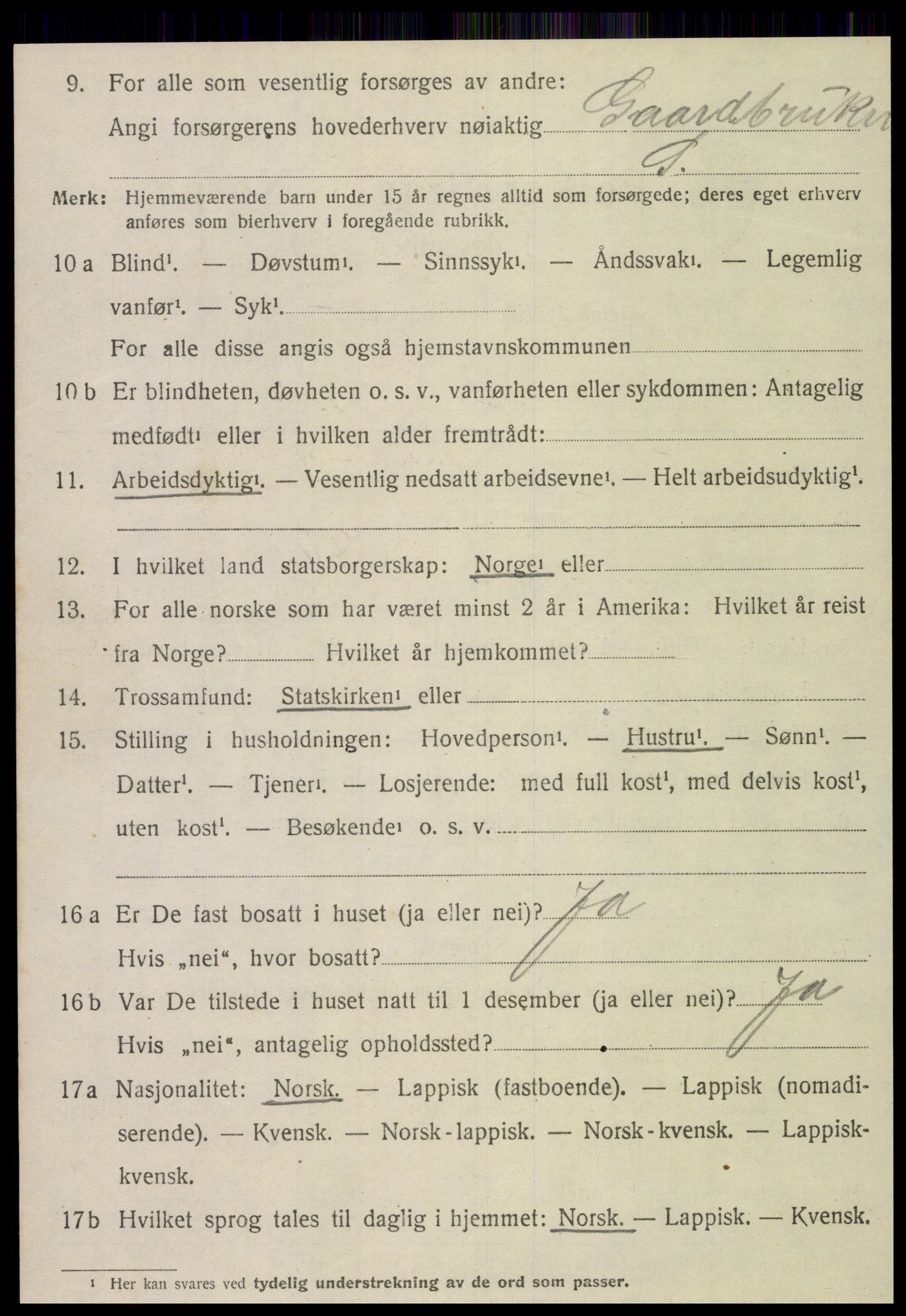 SAT, 1920 census for Stjørdal, 1920, p. 6005