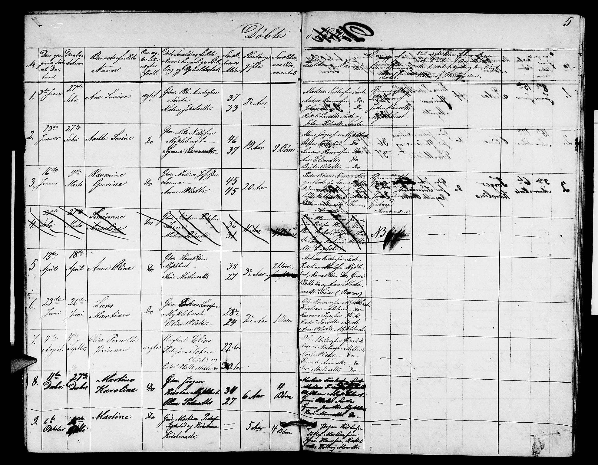 Davik sokneprestembete, SAB/A-79701/H/Hab/Habd/L0001: Parish register (copy) no. D 1, 1866-1891, p. 5
