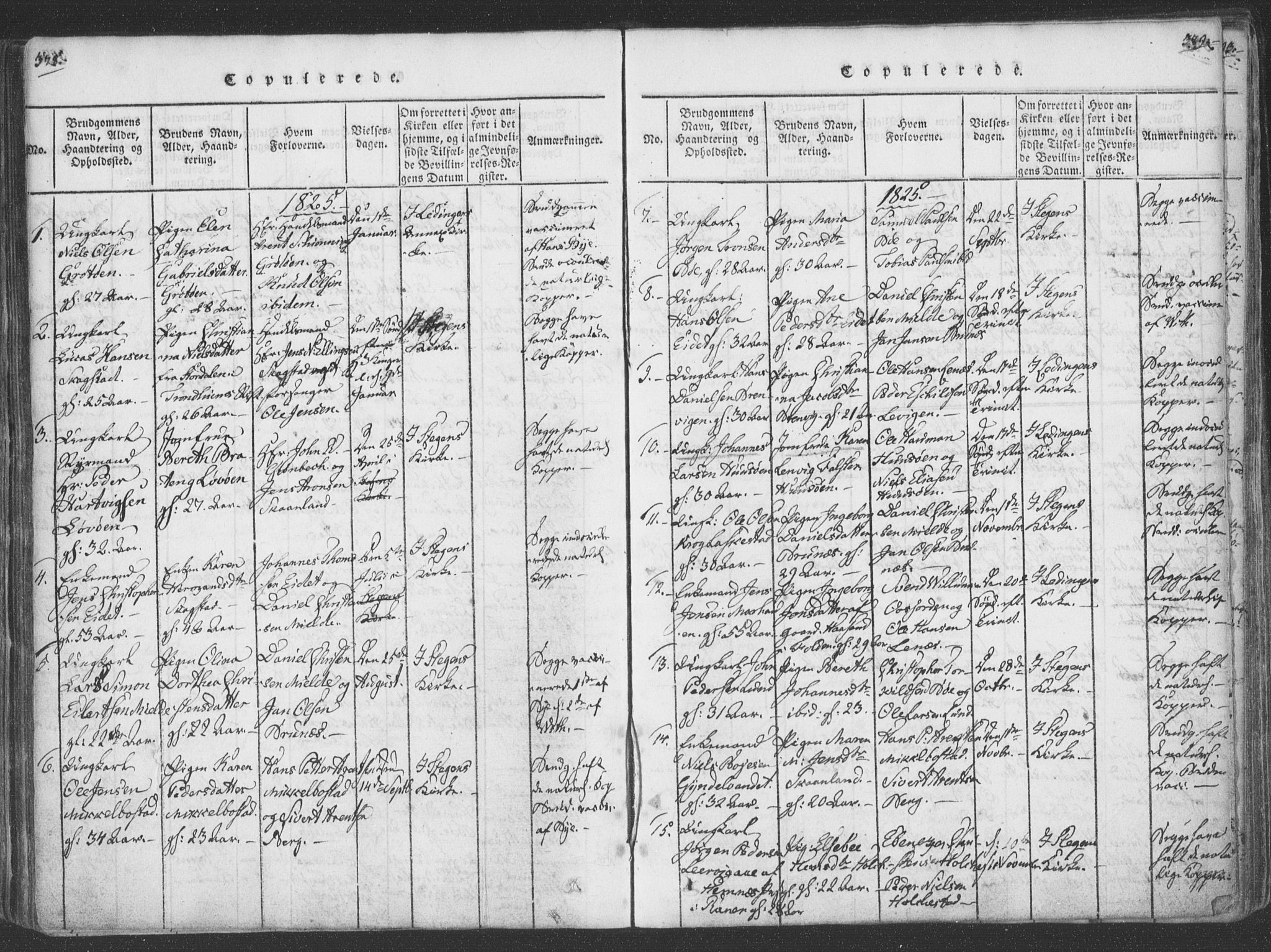 Ministerialprotokoller, klokkerbøker og fødselsregistre - Nordland, SAT/A-1459/855/L0798: Parish register (official) no. 855A06, 1821-1835, p. 378-379