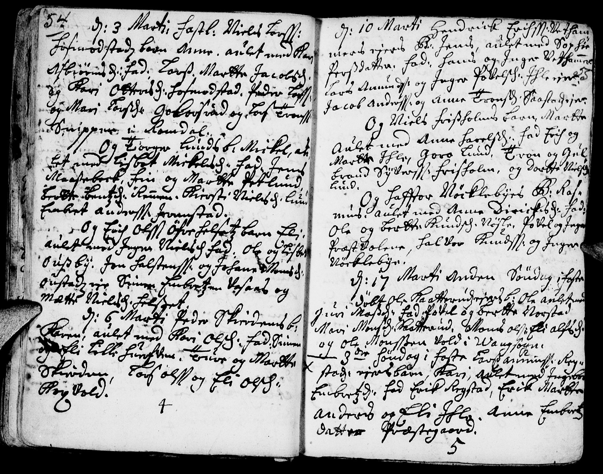 Stange prestekontor, AV/SAH-PREST-002/K/L0002: Parish register (official) no. 2, 1724-1740, p. 54-55