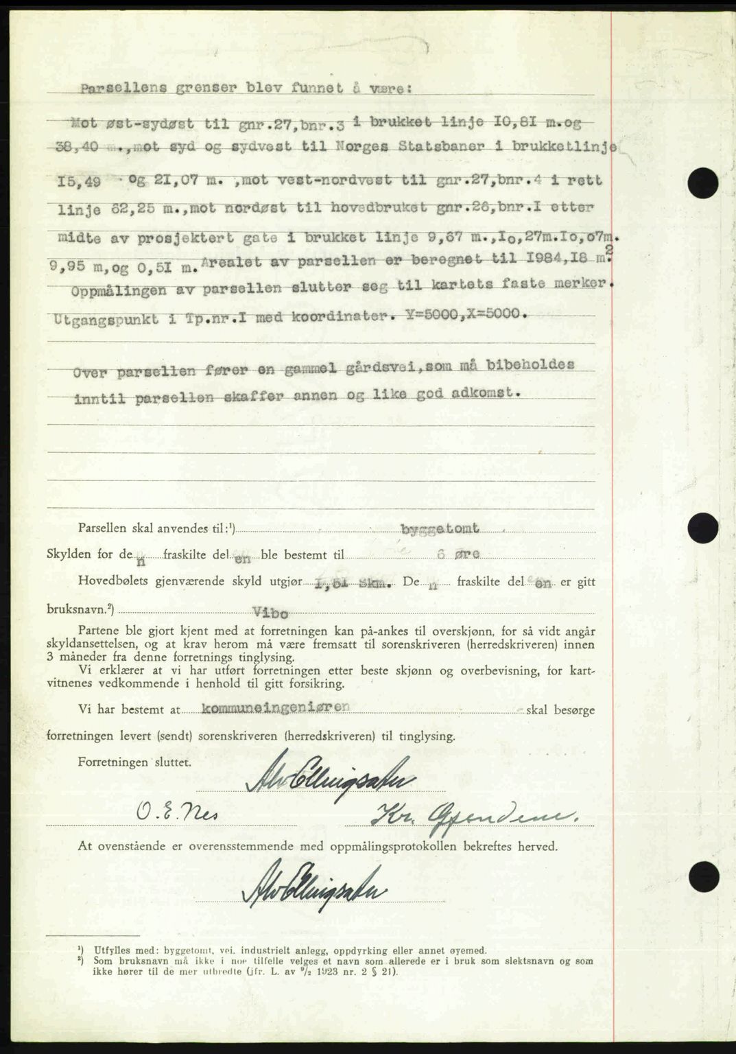 Romsdal sorenskriveri, AV/SAT-A-4149/1/2/2C: Mortgage book no. A23, 1947-1947, Diary no: : 2037/1947