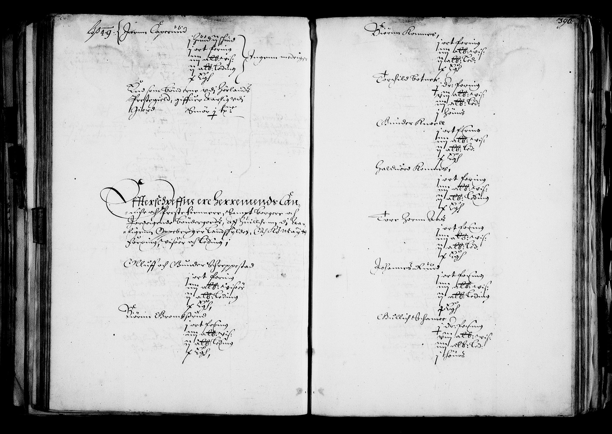 Rentekammeret inntil 1814, Realistisk ordnet avdeling, AV/RA-EA-4070/N/Na/L0001: [XI f]: Akershus stifts jordebok, 1652, p. 395b-396a