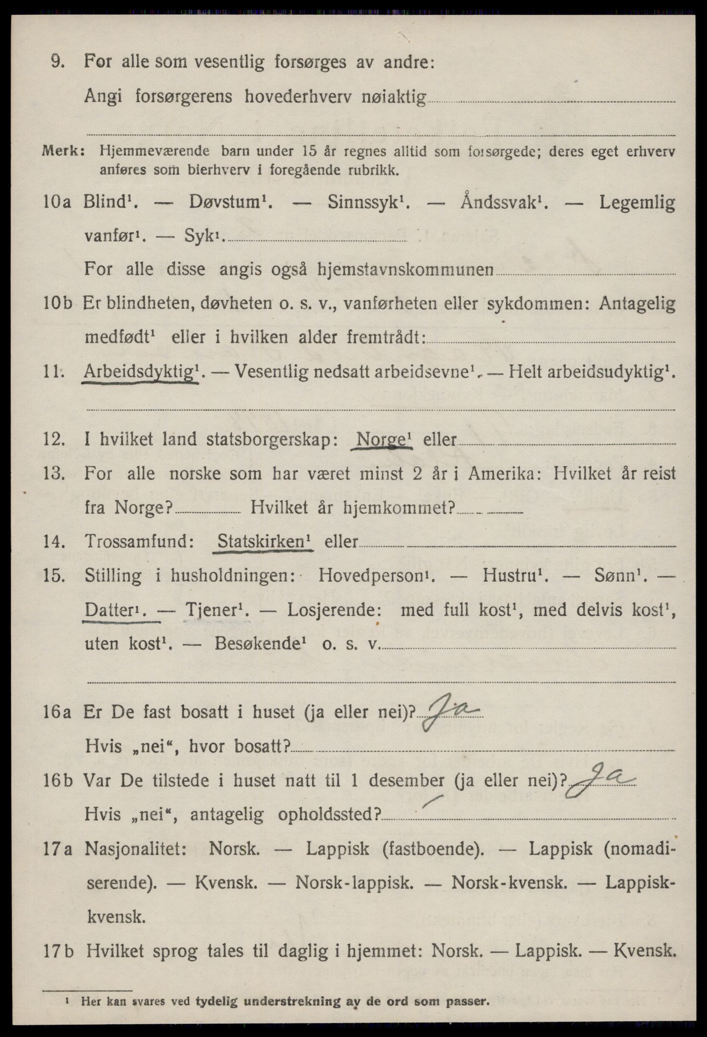 SAT, 1920 census for Klæbu, 1920, p. 355