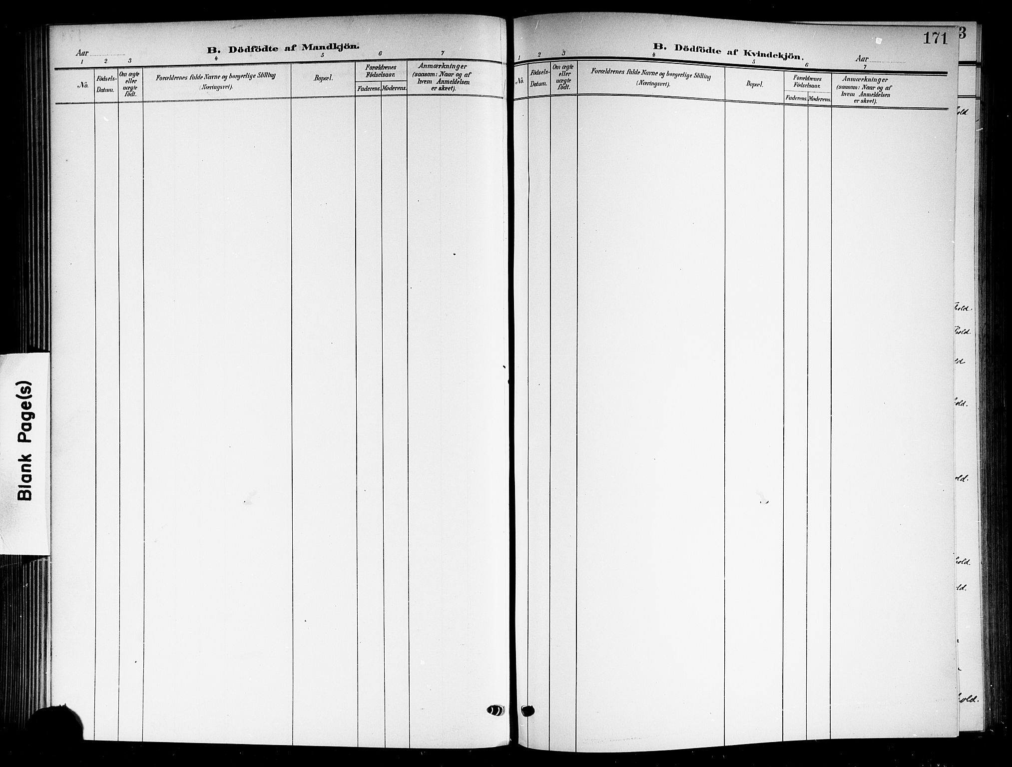 Horten kirkebøker, AV/SAKO-A-348/G/Ga/L0007: Parish register (copy) no. 7, 1905-1915, p. 171