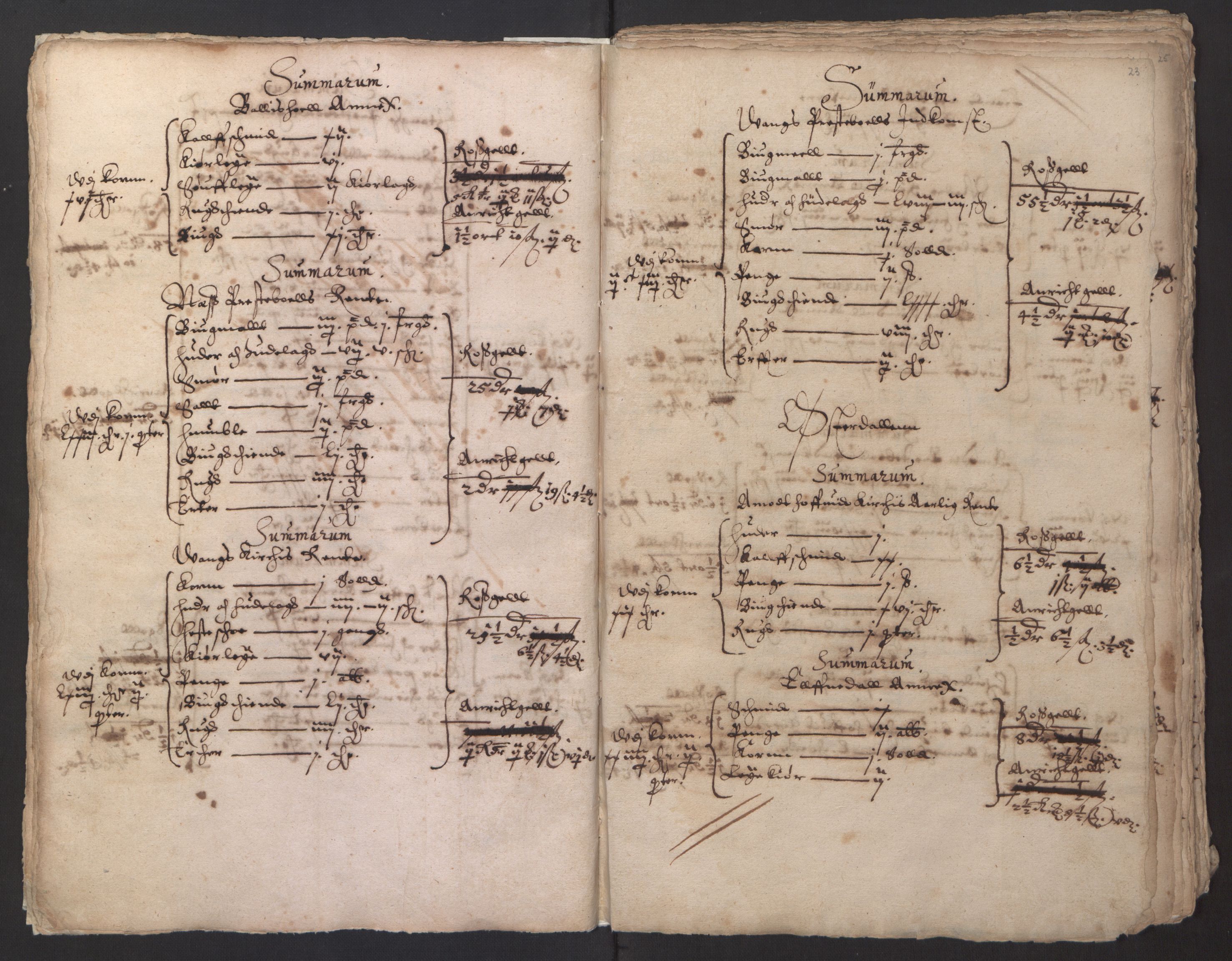 Stattholderembetet 1572-1771, AV/RA-EA-2870/Ek/L0014/0001: Jordebøker til utlikning av rosstjeneste 1624-1626: / Kirke- og prestebolsinntekter i Oslo og Hamar bispedømme, 1625-1626, p. 25