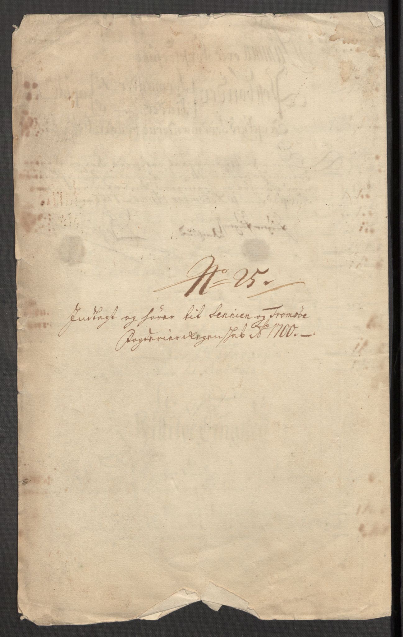 Rentekammeret inntil 1814, Reviderte regnskaper, Fogderegnskap, RA/EA-4092/R68/L4755: Fogderegnskap Senja og Troms, 1700-1704, p. 108