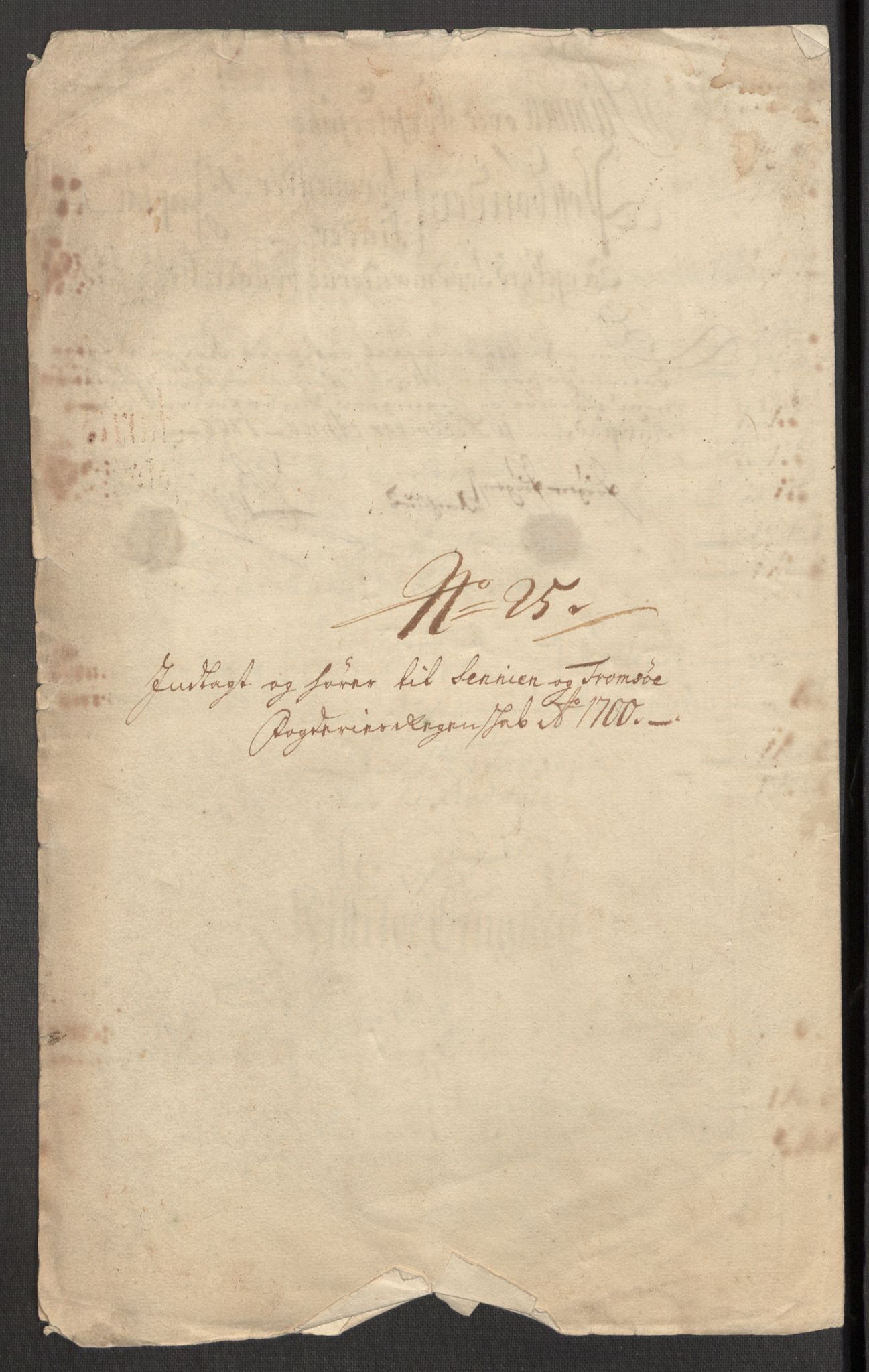 Rentekammeret inntil 1814, Reviderte regnskaper, Fogderegnskap, AV/RA-EA-4092/R68/L4755: Fogderegnskap Senja og Troms, 1700-1704, p. 108