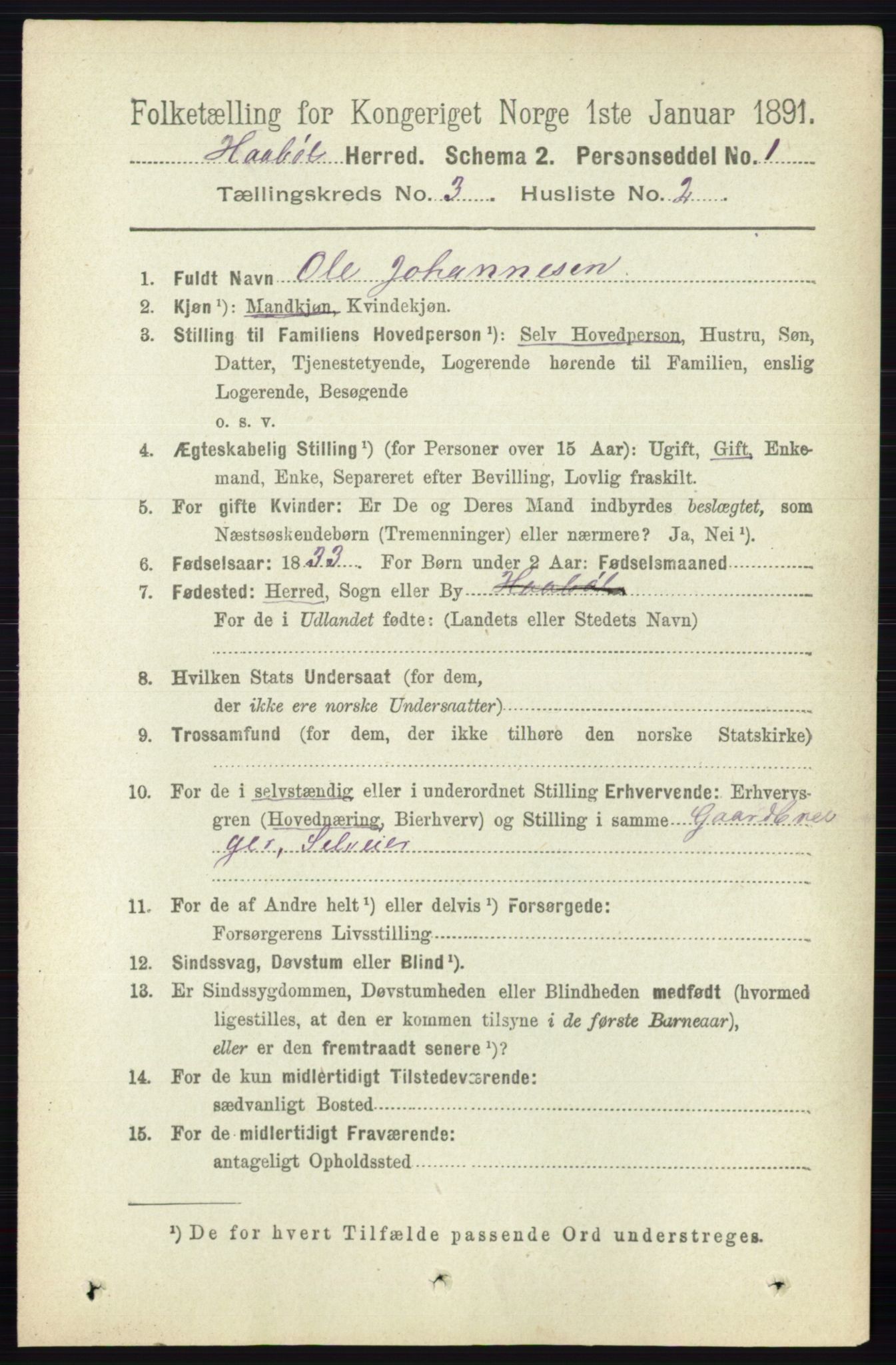 RA, 1891 census for 0138 Hobøl, 1891, p. 1715