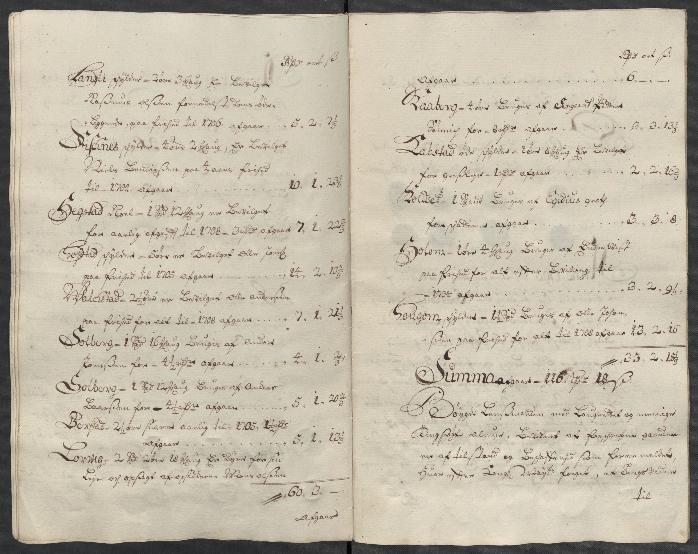 Rentekammeret inntil 1814, Reviderte regnskaper, Fogderegnskap, RA/EA-4092/R63/L4313: Fogderegnskap Inderøy, 1703-1704, p. 279