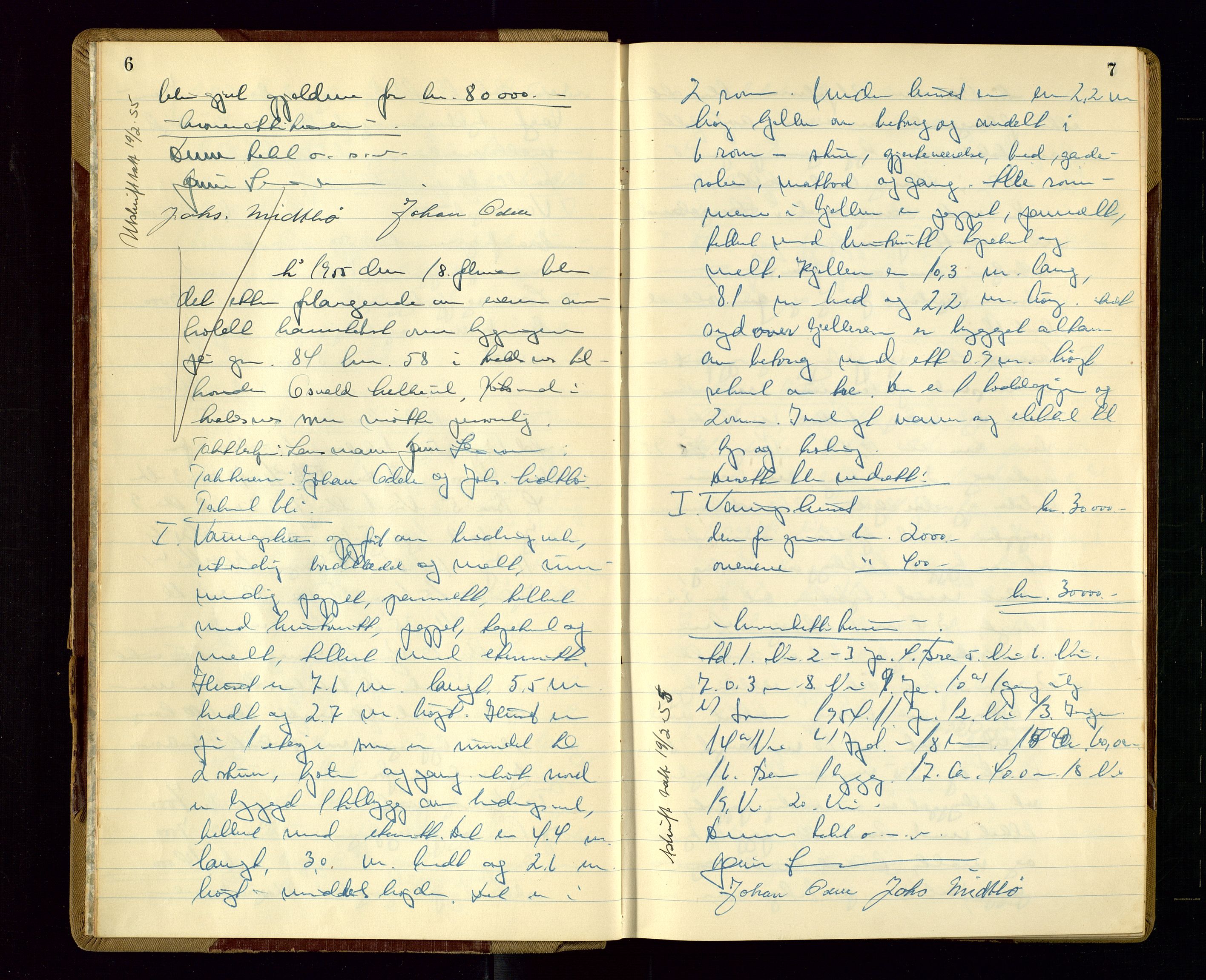 Avaldsnes lensmannskontor, AV/SAST-A-100286/Goa/L0010: "Branntakstprotokoll", 1955, p. 6-7