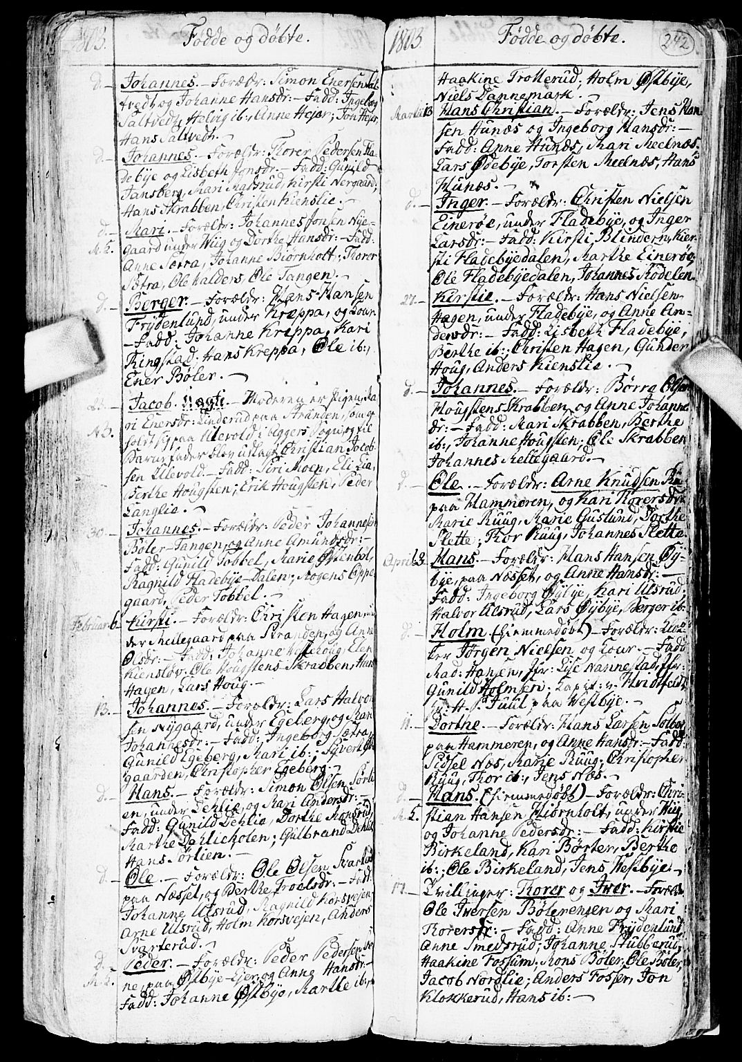 Enebakk prestekontor Kirkebøker, SAO/A-10171c/F/Fa/L0002: Parish register (official) no. I 2, 1755-1806, p. 241-242