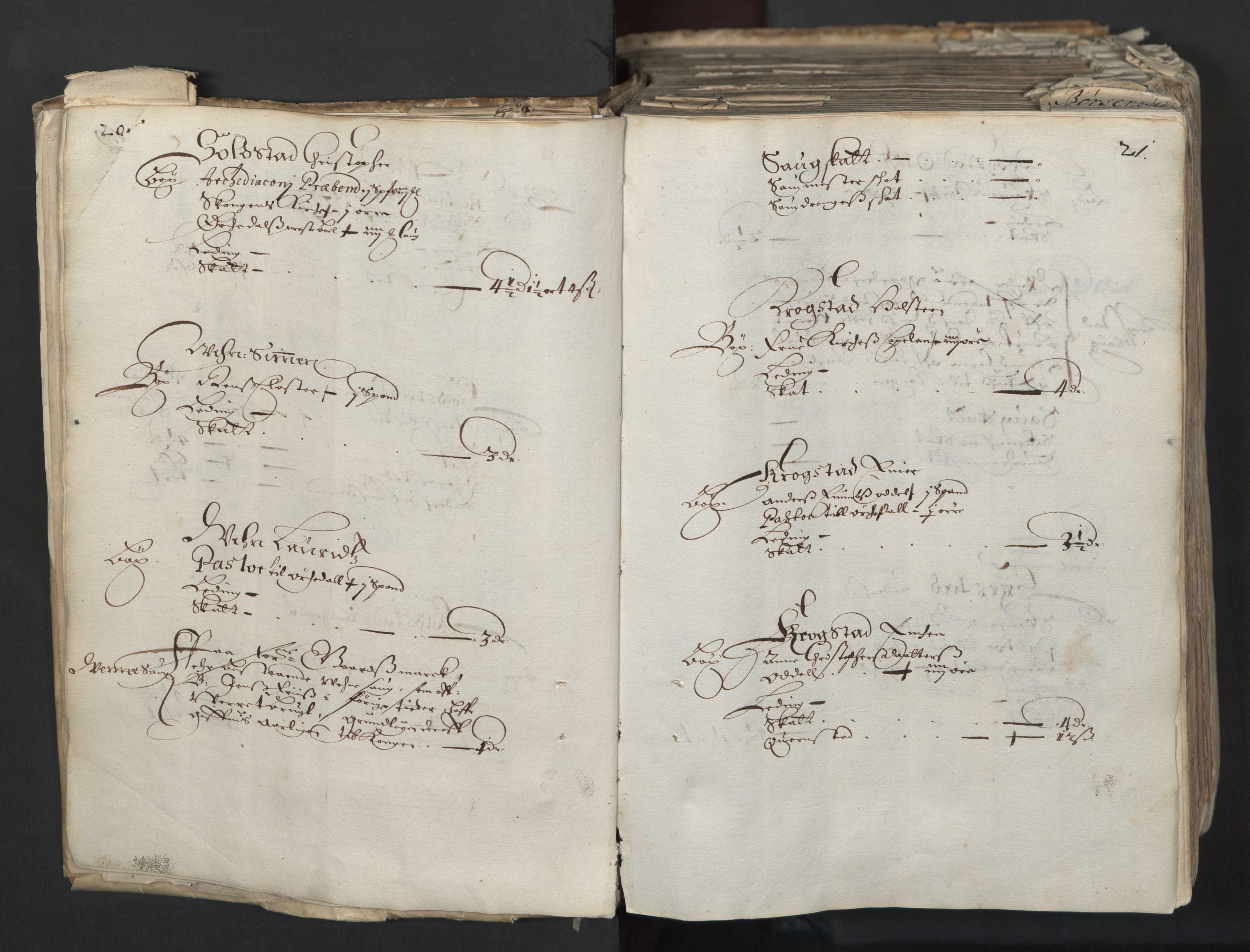 Rentekammeret inntil 1814, Realistisk ordnet avdeling, AV/RA-EA-4070/L/L0027: Trondheim lagdømme:, 1661, p. 20-21