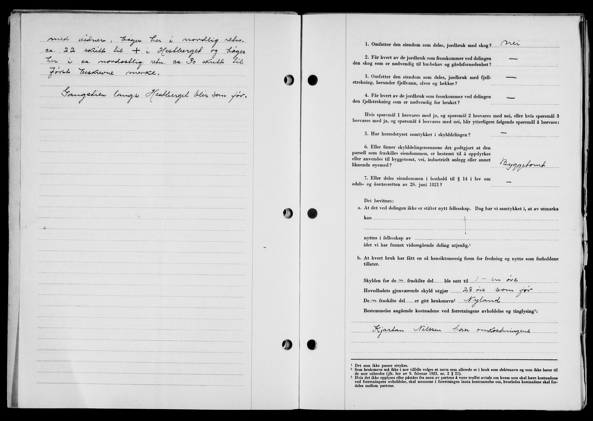 Lofoten sorenskriveri, SAT/A-0017/1/2/2C/L0021a: Mortgage book no. 21a, 1949-1949, Diary no: : 2105/1949