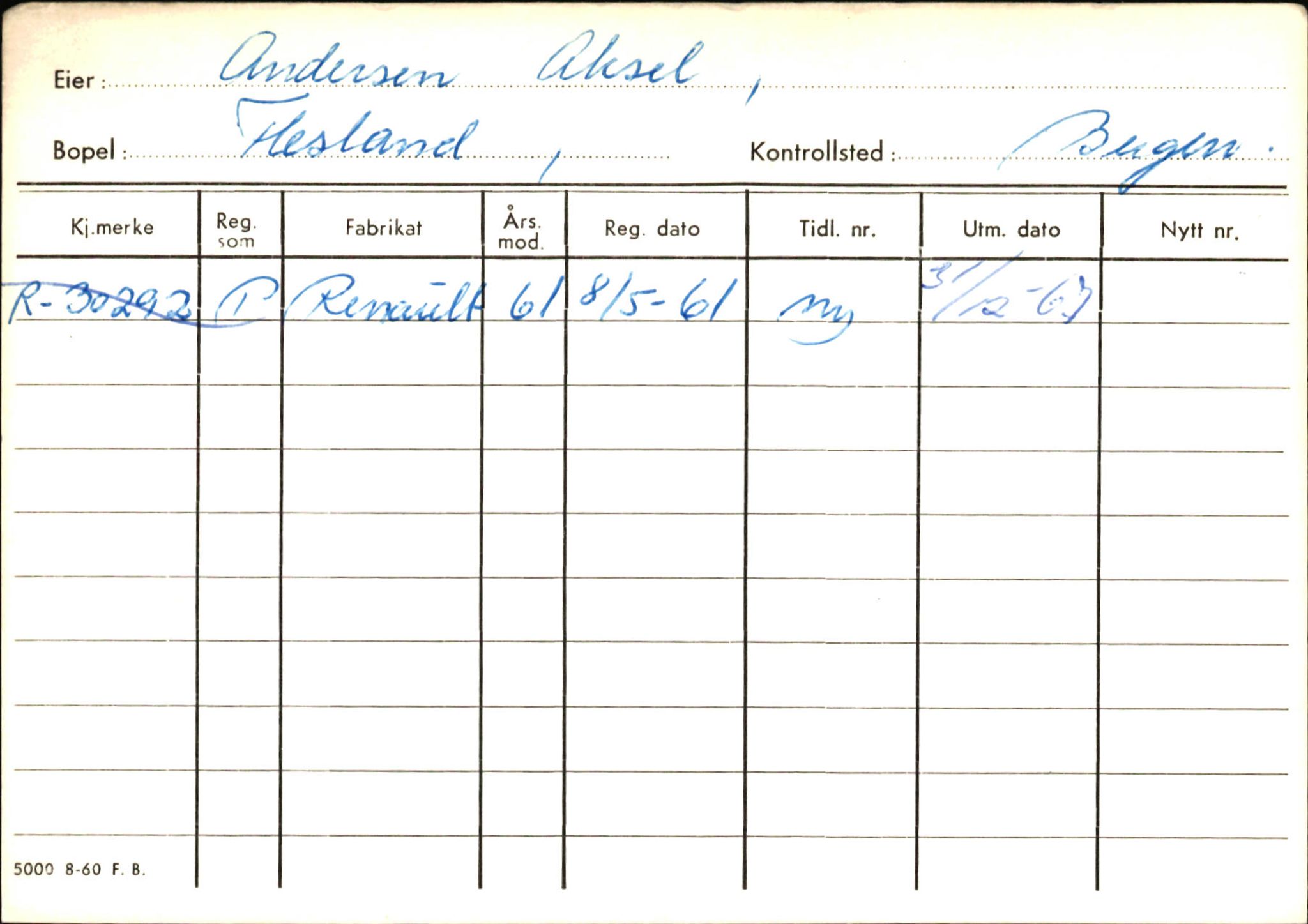 Statens vegvesen, Hordaland vegkontor, AV/SAB-A-5201/2/Ha/L0001: R-eierkort A, 1920-1971, p. 919