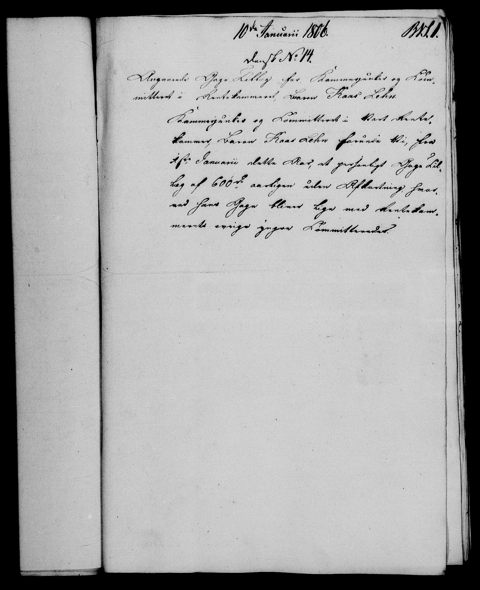 Rentekammeret, Renteskriverkontorene, AV/RA-EA-3115/M/Mf/Mfb/L0007: Relasjons- og resolusjonsprotokoll med register (merket RK 54.13), 1805-1806