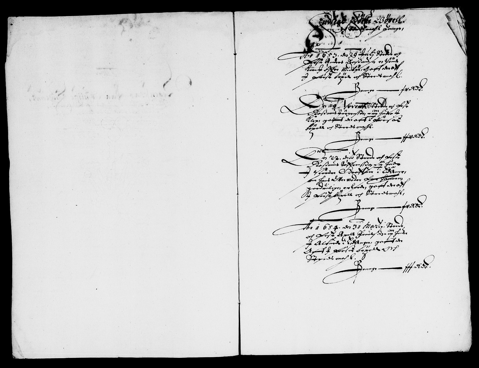 Rentekammeret inntil 1814, Reviderte regnskaper, Lensregnskaper, AV/RA-EA-5023/R/Rb/Rbp/L0039: Bratsberg len, 1652-1654