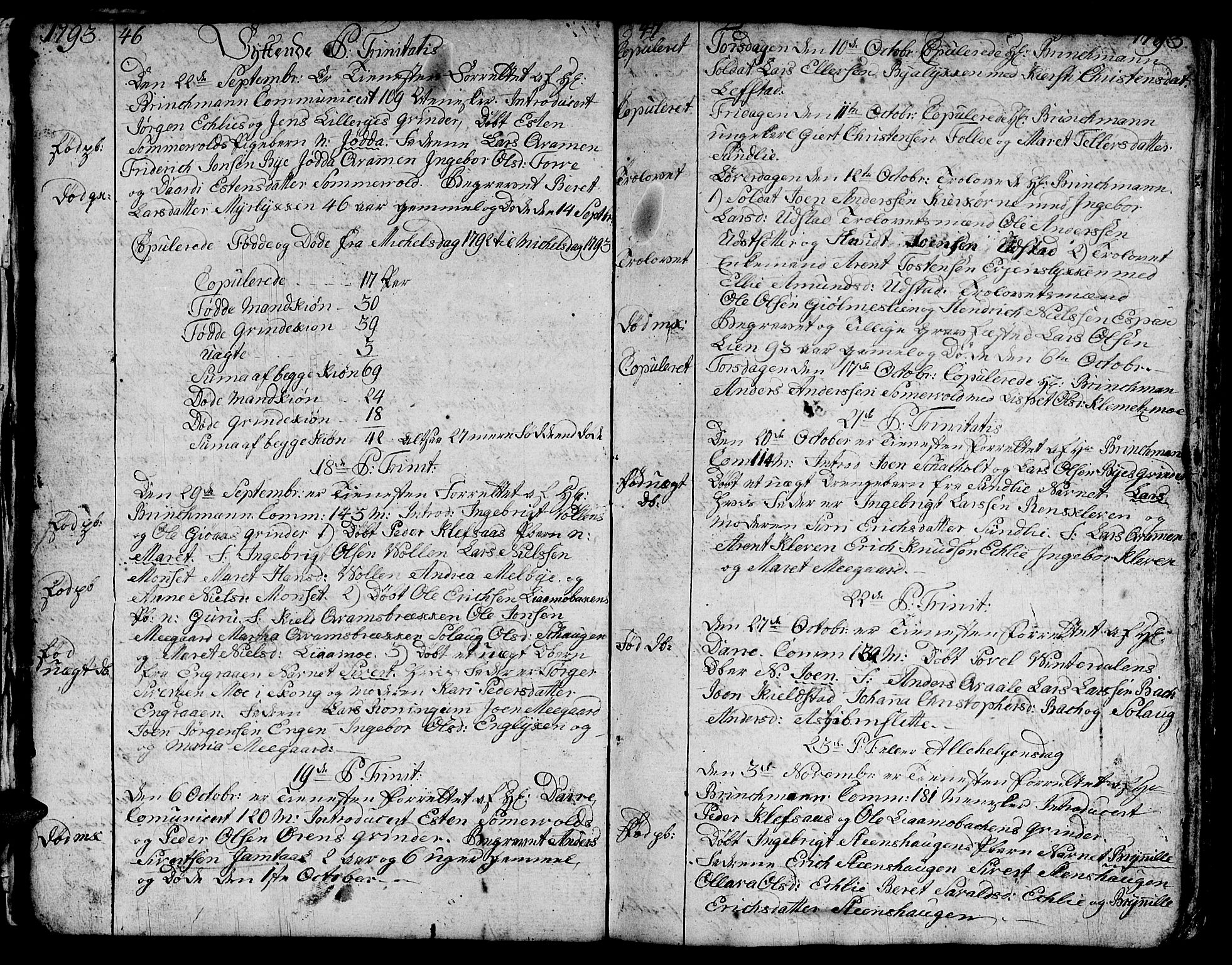 Ministerialprotokoller, klokkerbøker og fødselsregistre - Sør-Trøndelag, SAT/A-1456/668/L0815: Parish register (copy) no. 668C04, 1791-1815, p. 46-47