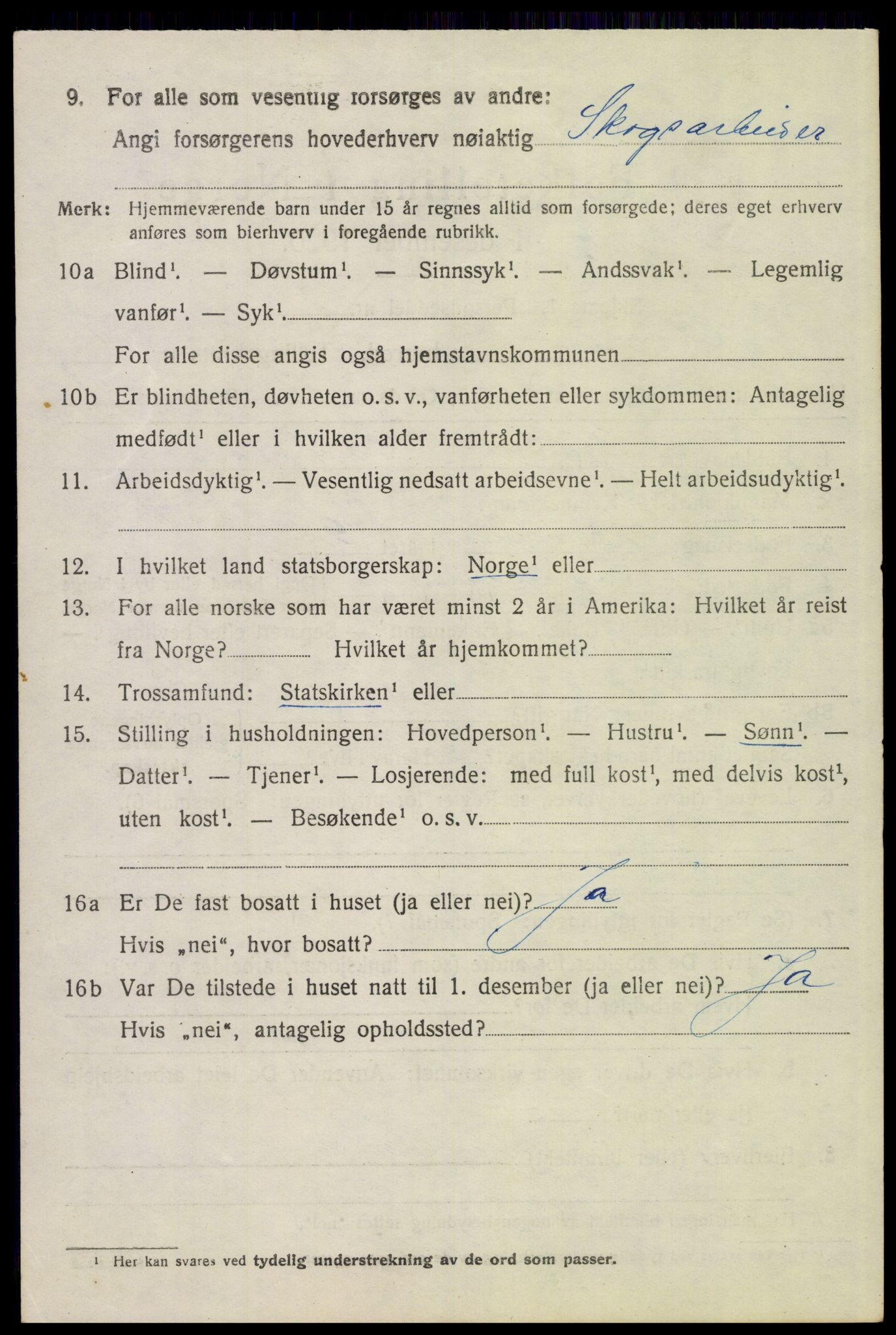 SAH, 1920 census for Alvdal, 1920, p. 3969