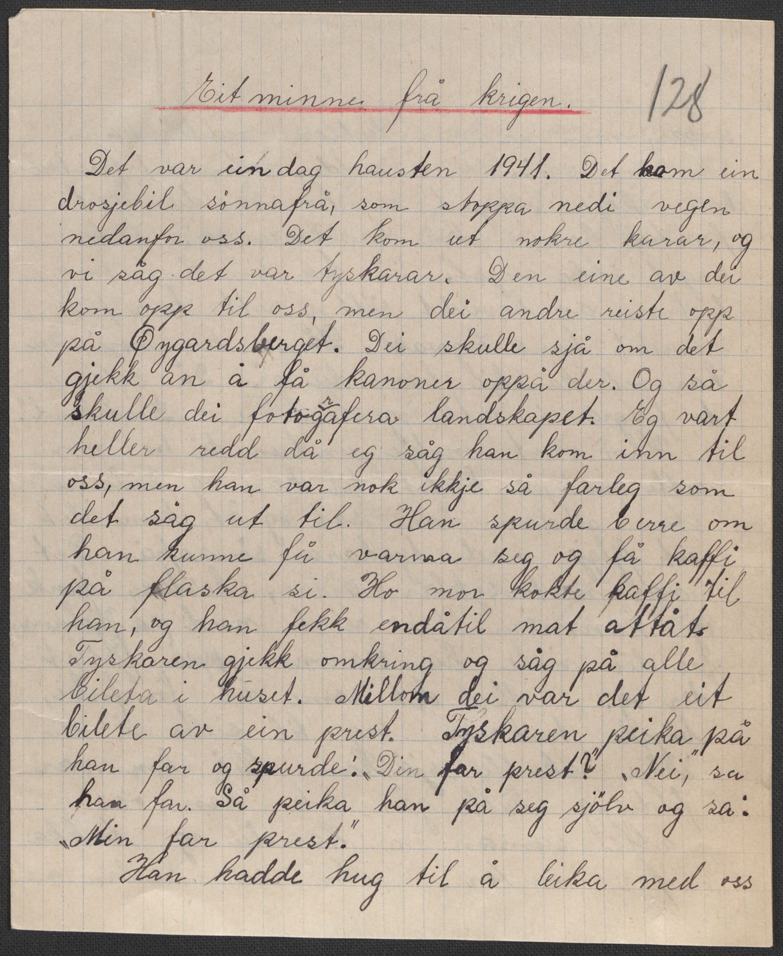 Det norske totalavholdsselskap, RA/PA-0419/E/Eb/L0603: Skolestiler om krigstida (ordnet topografisk etter distrikt og skole), 1946, p. 152