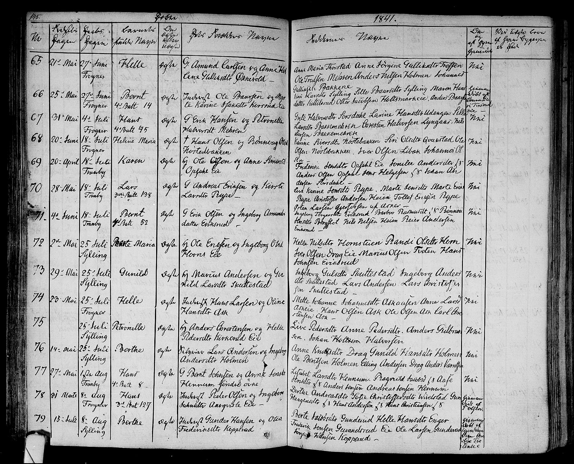 Lier kirkebøker, SAKO/A-230/F/Fa/L0010: Parish register (official) no. I 10, 1827-1843, p. 145