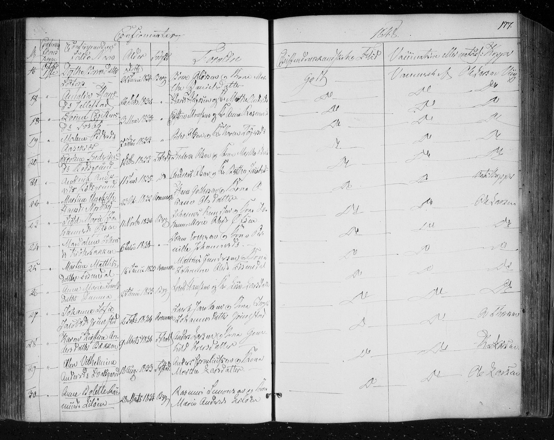 Berg prestekontor Kirkebøker, SAO/A-10902/F/Fa/L0004: Parish register (official) no. I 4, 1843-1860, p. 177