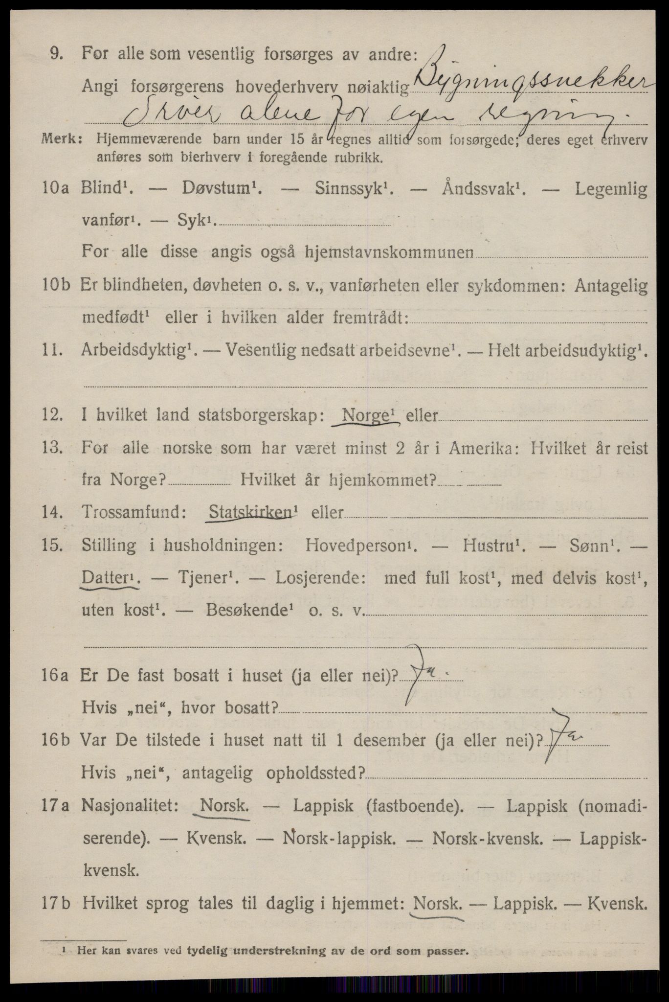 SAT, 1920 census for Horg, 1920, p. 3577