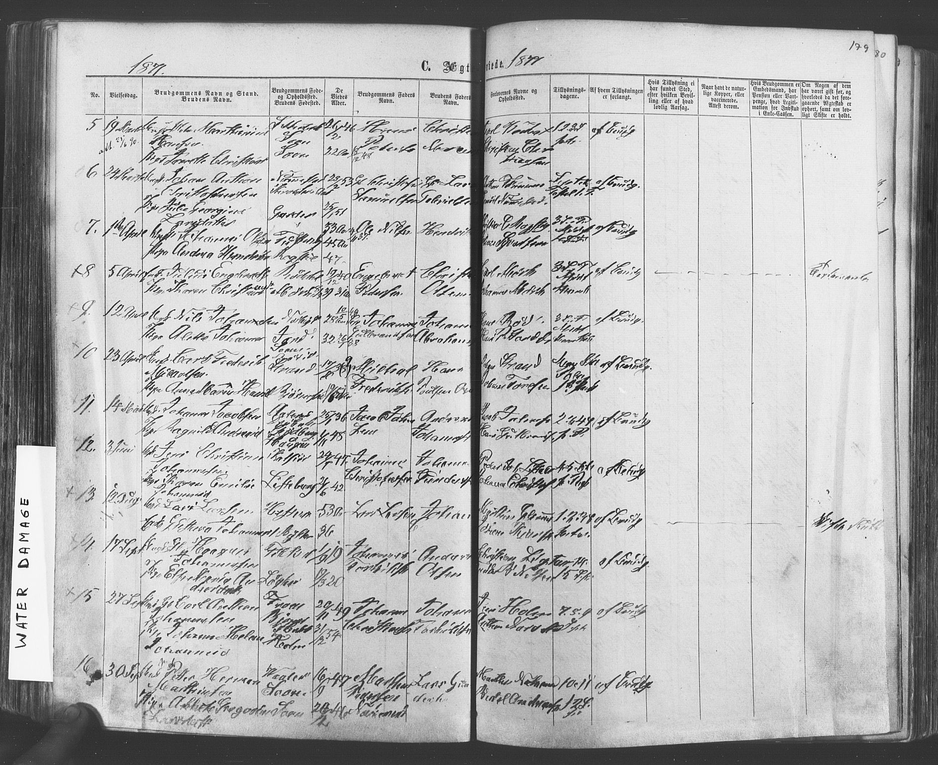 Vestby prestekontor Kirkebøker, SAO/A-10893/F/Fa/L0008: Parish register (official) no. I 8, 1863-1877, p. 179