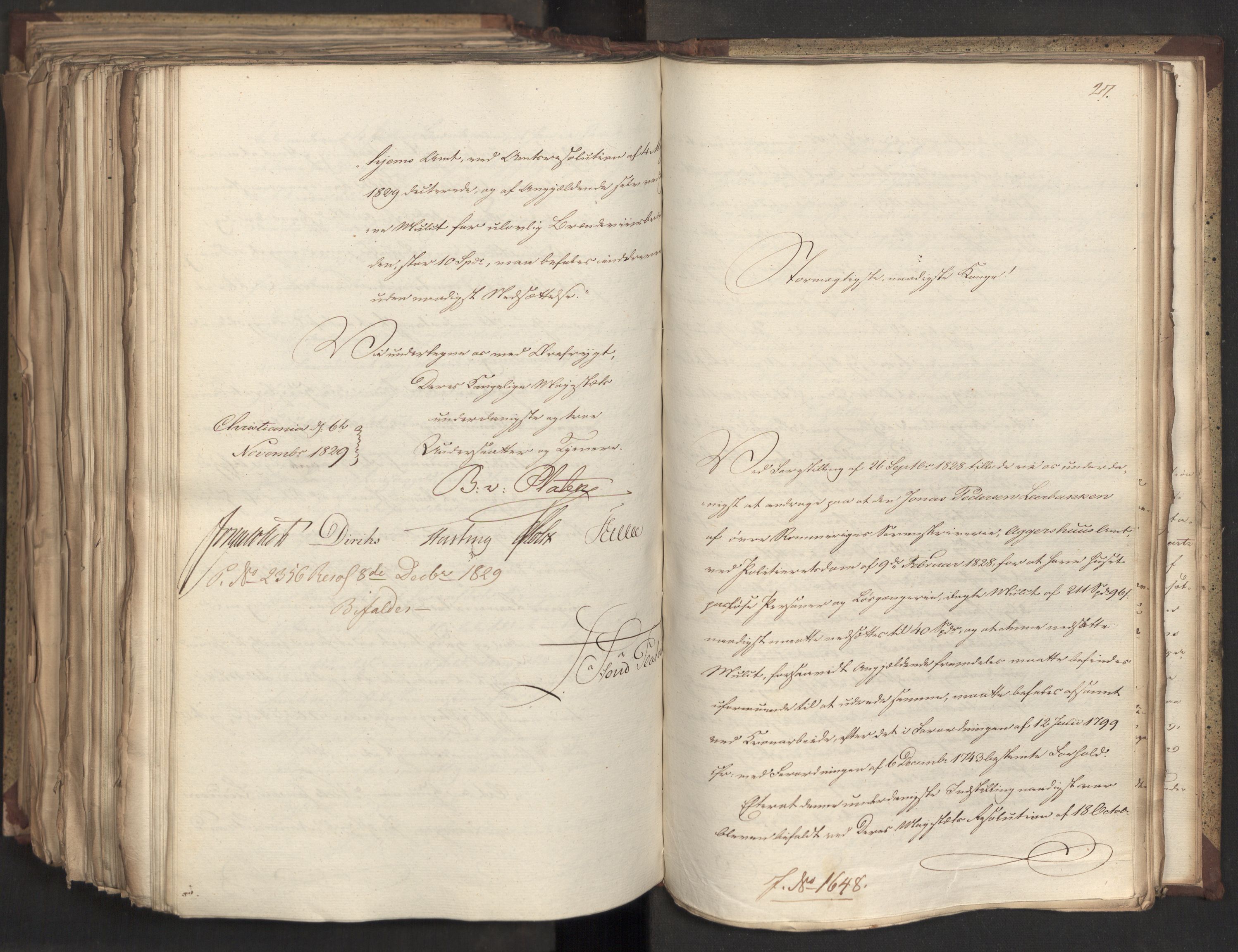 Statsrådsavdelingen i Stockholm, AV/RA-S-1003/D/Da/L0061: Regjeringsinnstillinger nr. 1501-1666, 1829, p. 486