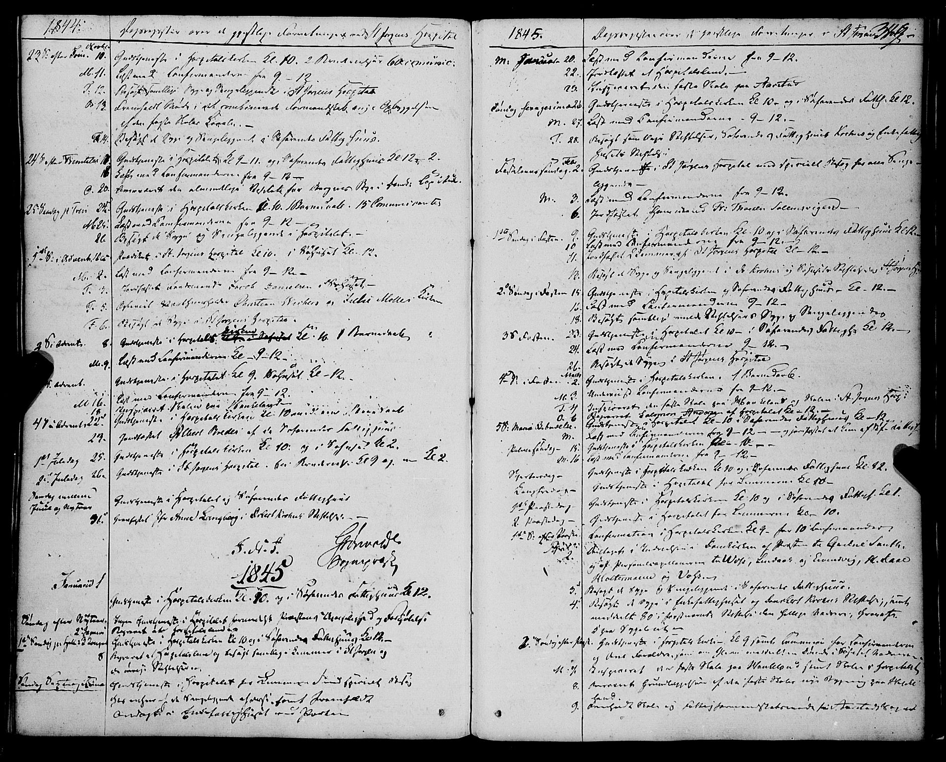 St. Jørgens hospital og Årstad sokneprestembete, SAB/A-99934: Parish register (official) no. A 4, 1844-1863, p. 319