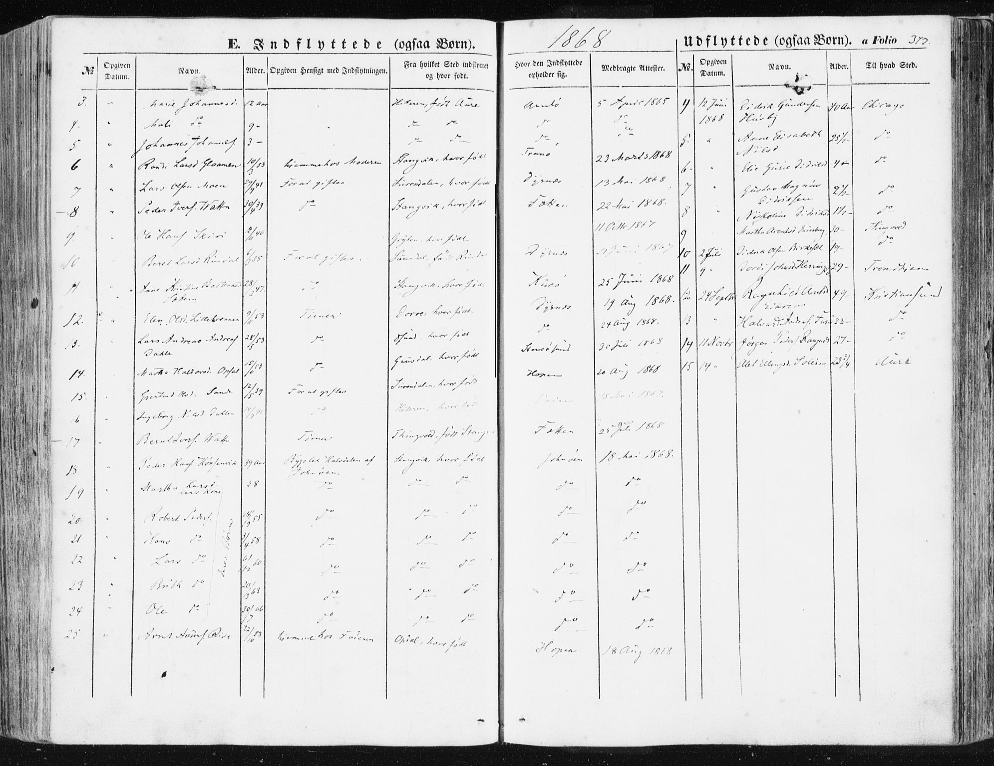 Ministerialprotokoller, klokkerbøker og fødselsregistre - Møre og Romsdal, AV/SAT-A-1454/581/L0937: Parish register (official) no. 581A05, 1853-1872, p. 372